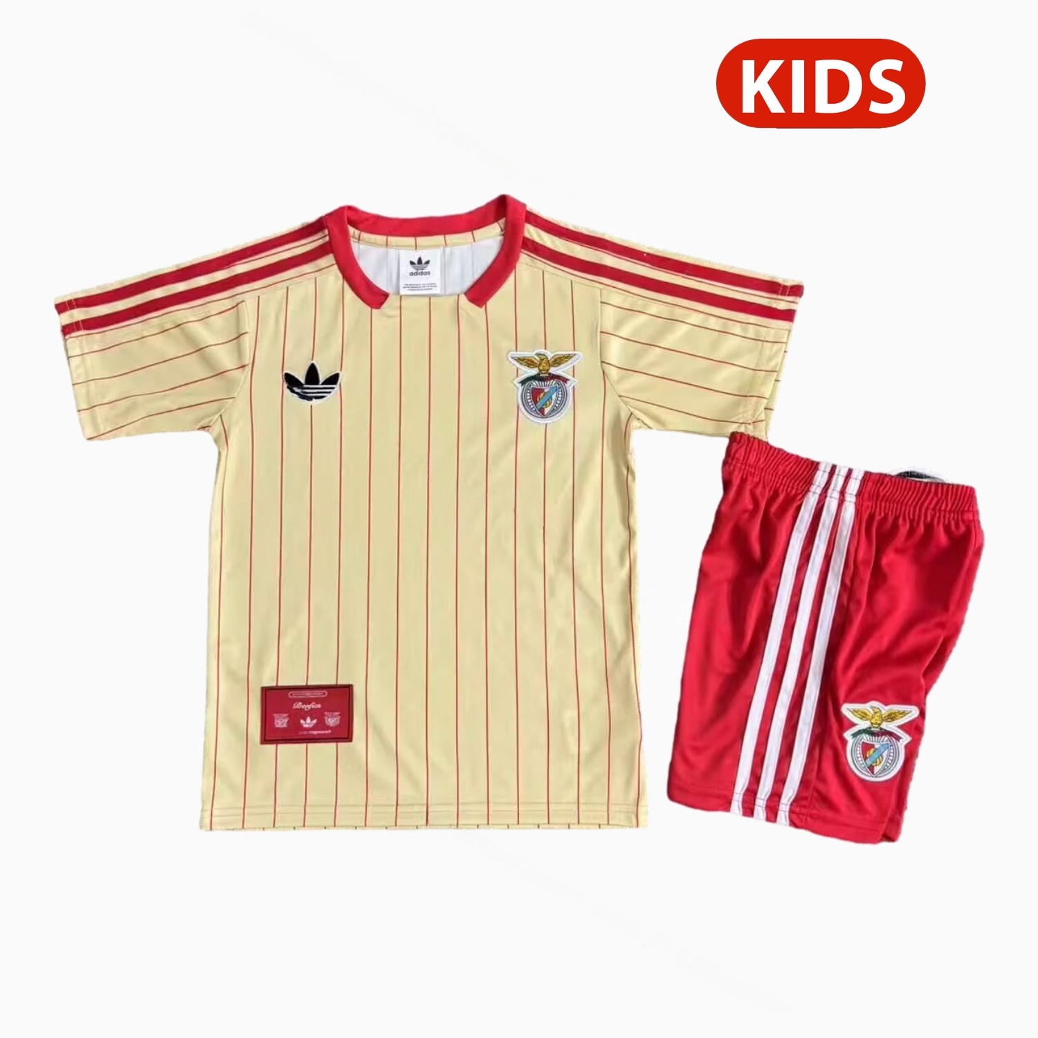 Benfica 25-26 Icon Range Travel Yellow Special Edition Kids Kit - JerseysGala
