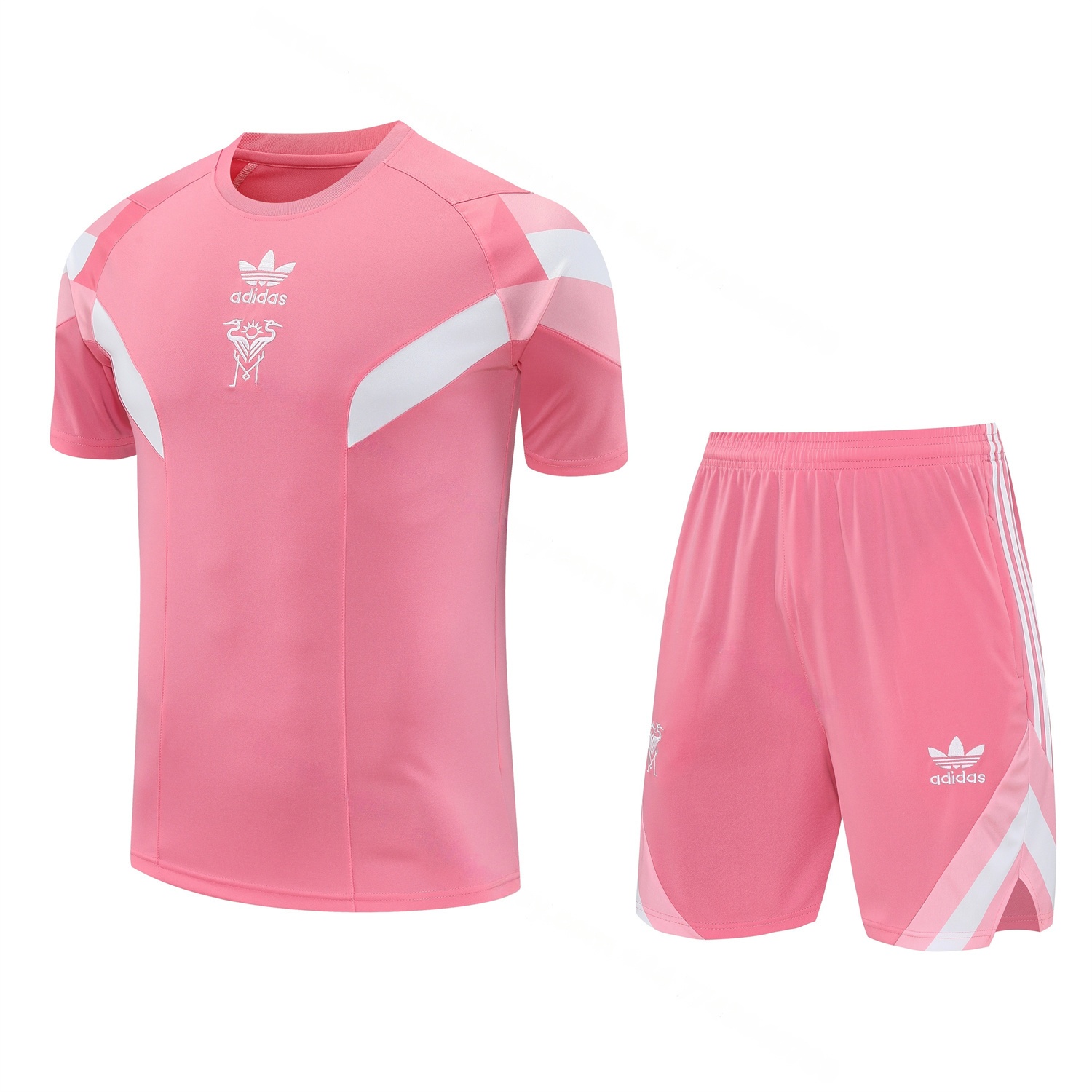 INT M.A.M 25-26 Short-Sleeve Training Set - Pink Top & Pink Shorts - JerseysGala