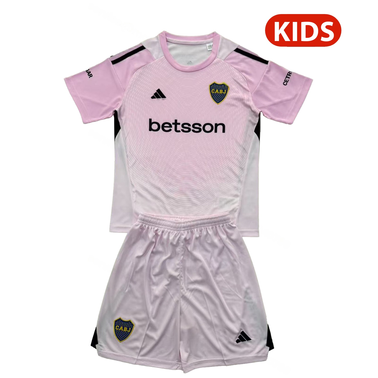 Boca Juniors 25-26 Pink Goalkeeper Kids Kit - JerseysGala