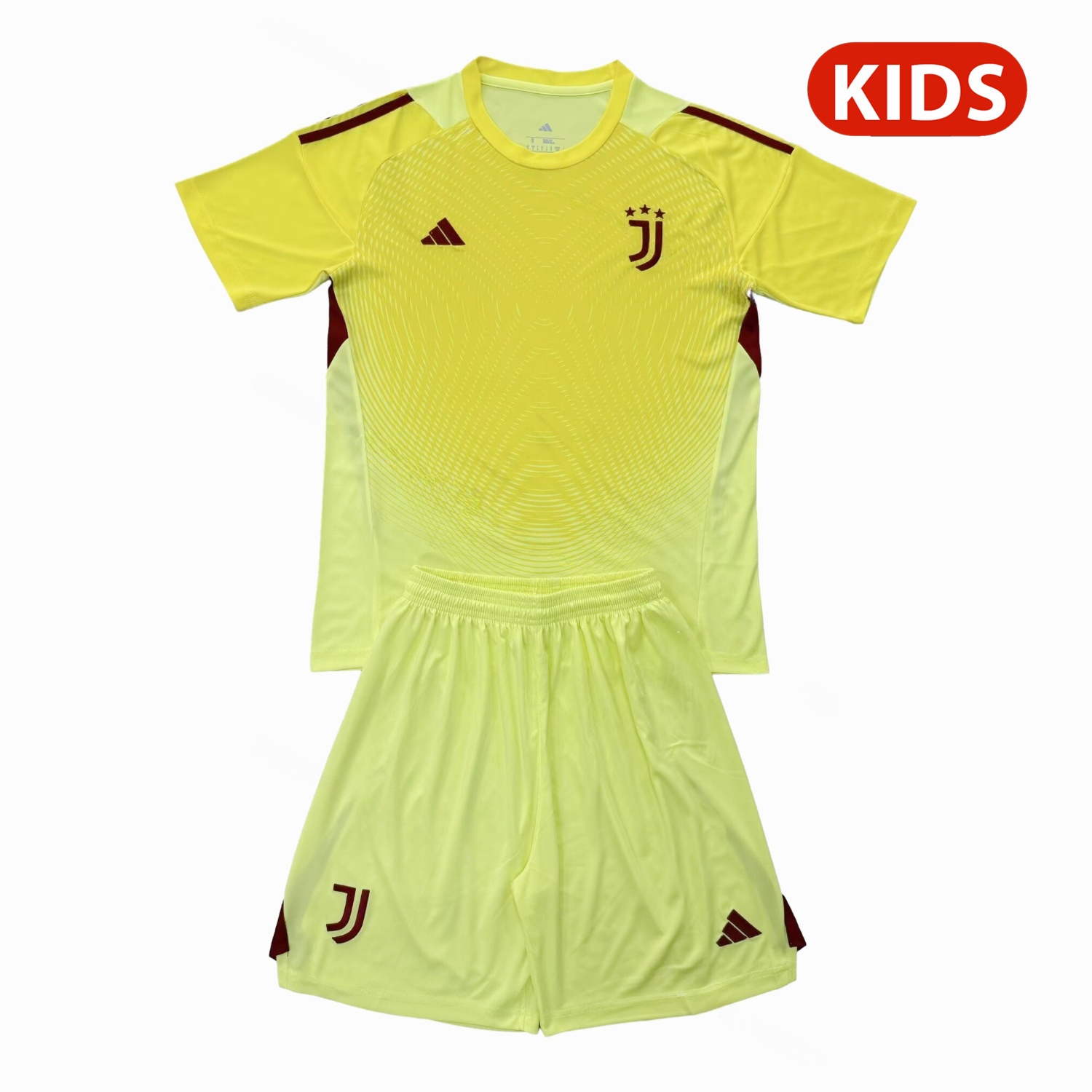 Juventus 25-26 Yellow Goalkeeper Kids Kit - JerseysGala