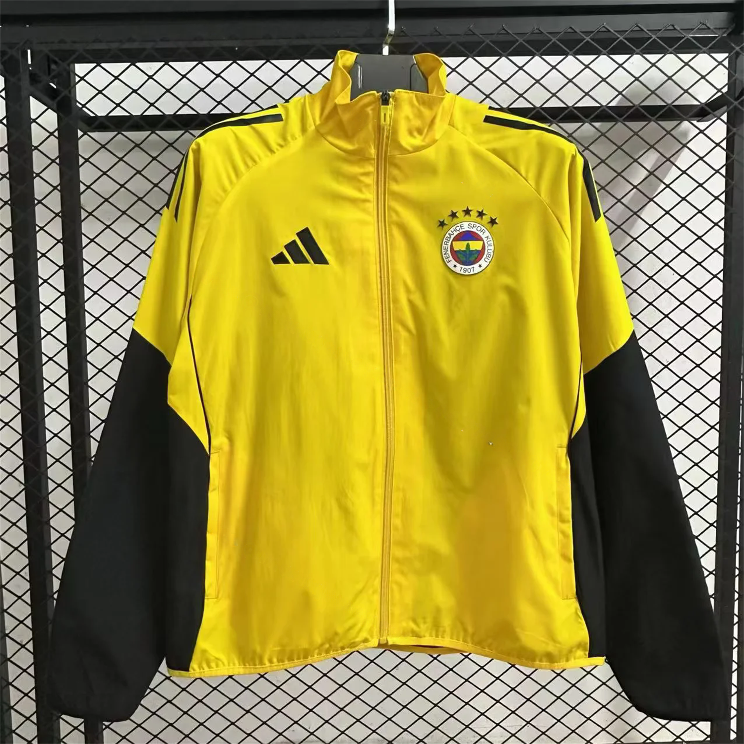 Fenerbahce 25-26 Throwback Windbreaker Jacket - Yellow - JerseysGala