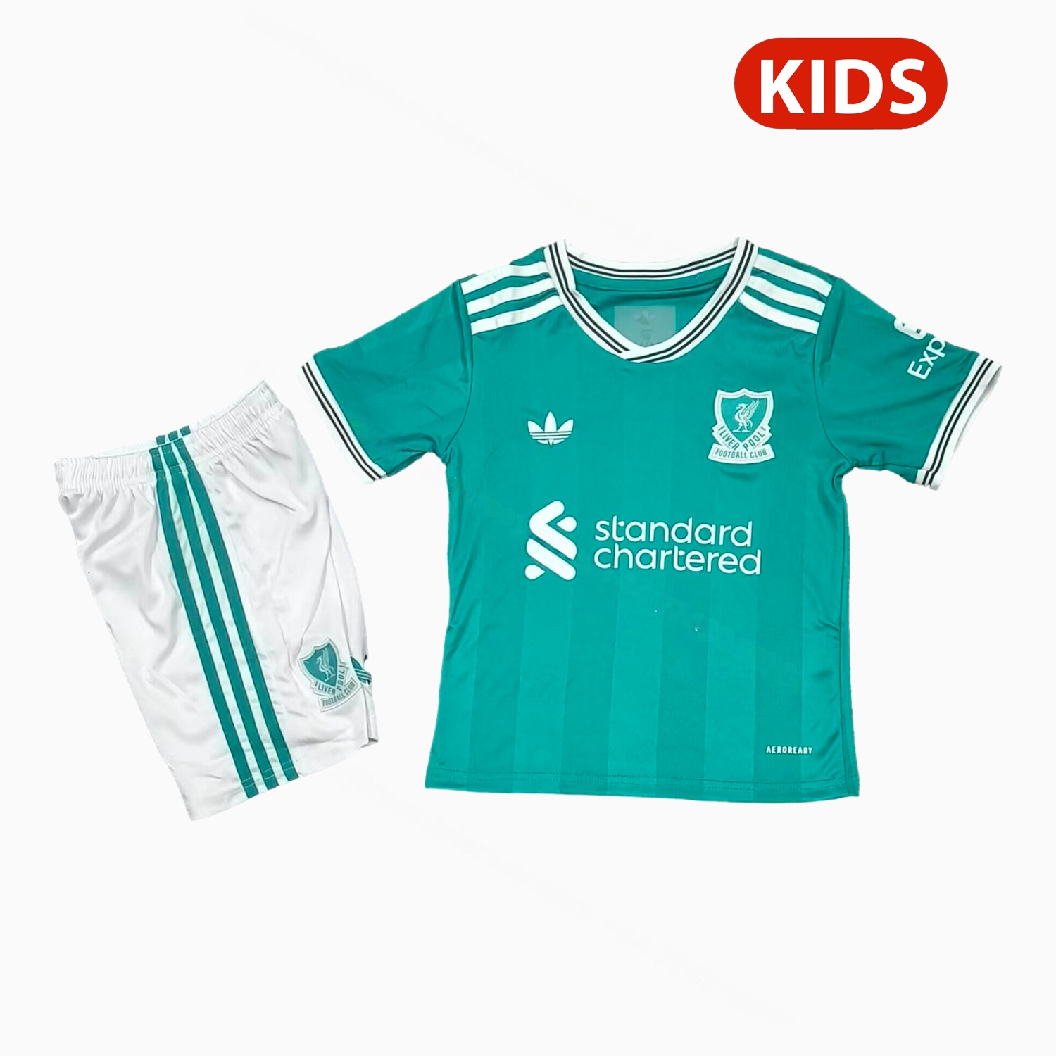 Liver.pool 25-26 Third Green Kids Kit - JerseysGala
