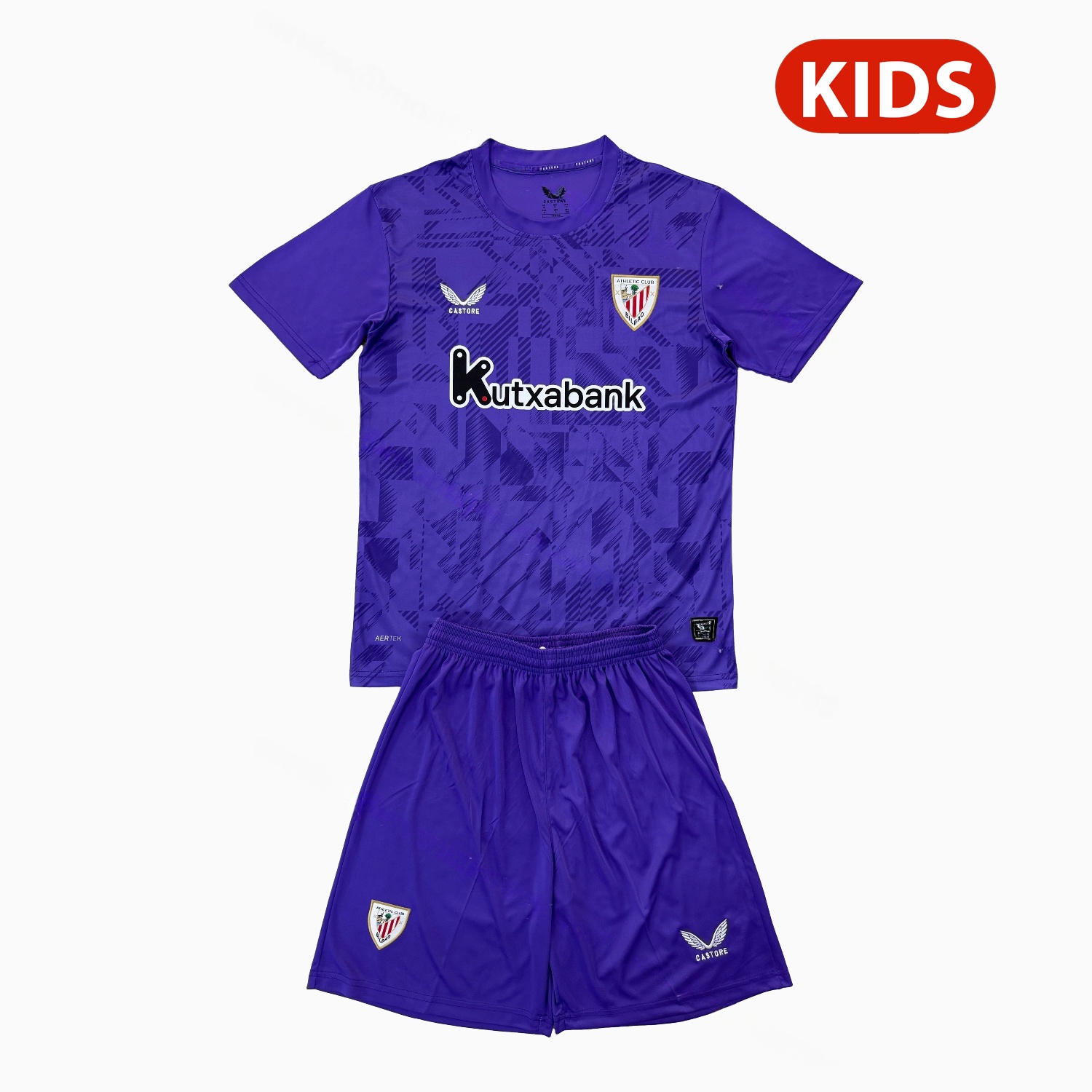 Athletic Bilbao 25-26 Purple Goalkeeper Kids Kit - JerseysGala
