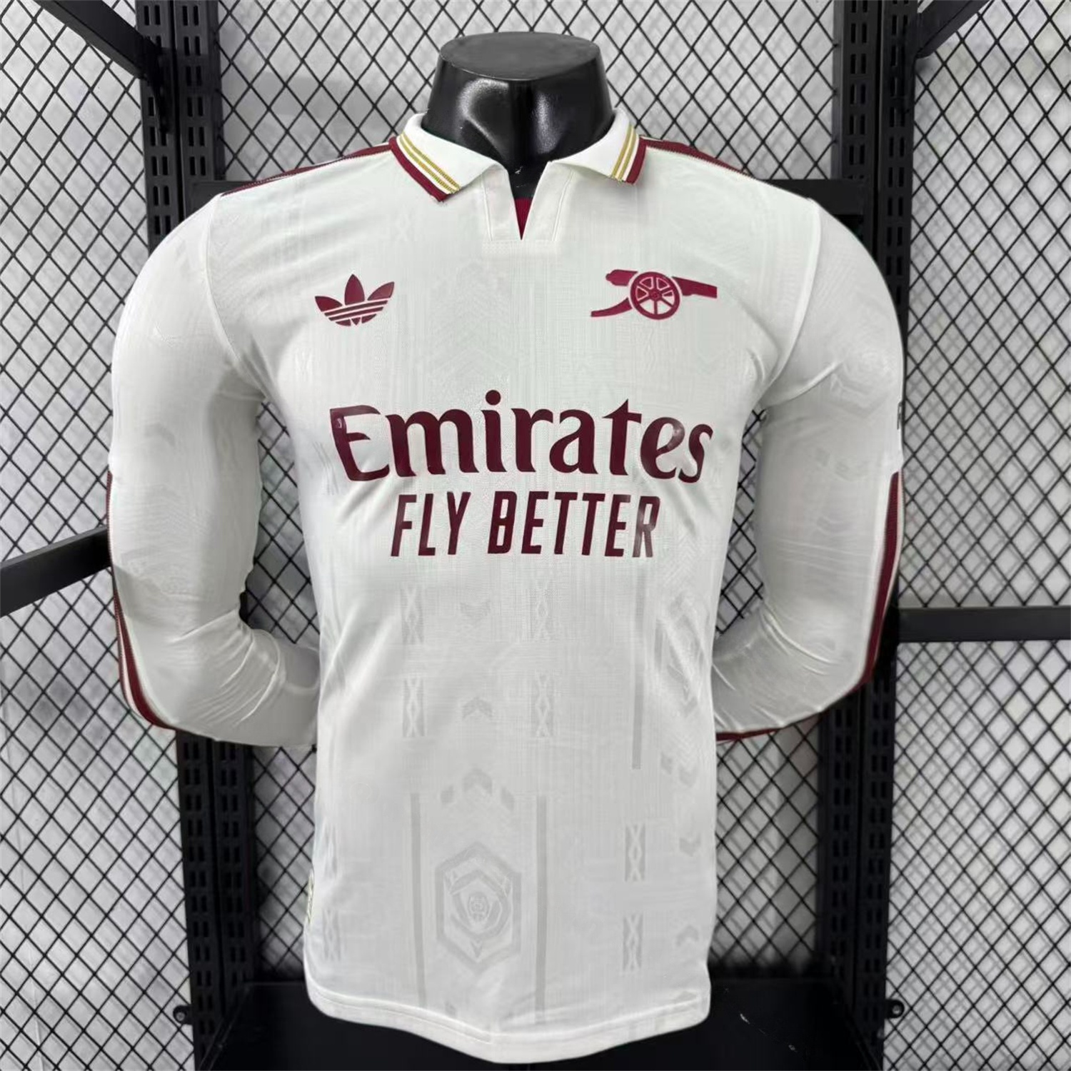 Arsenal 25-26 Third White Long Sleeves Jersey - Player Version - JerseysGala