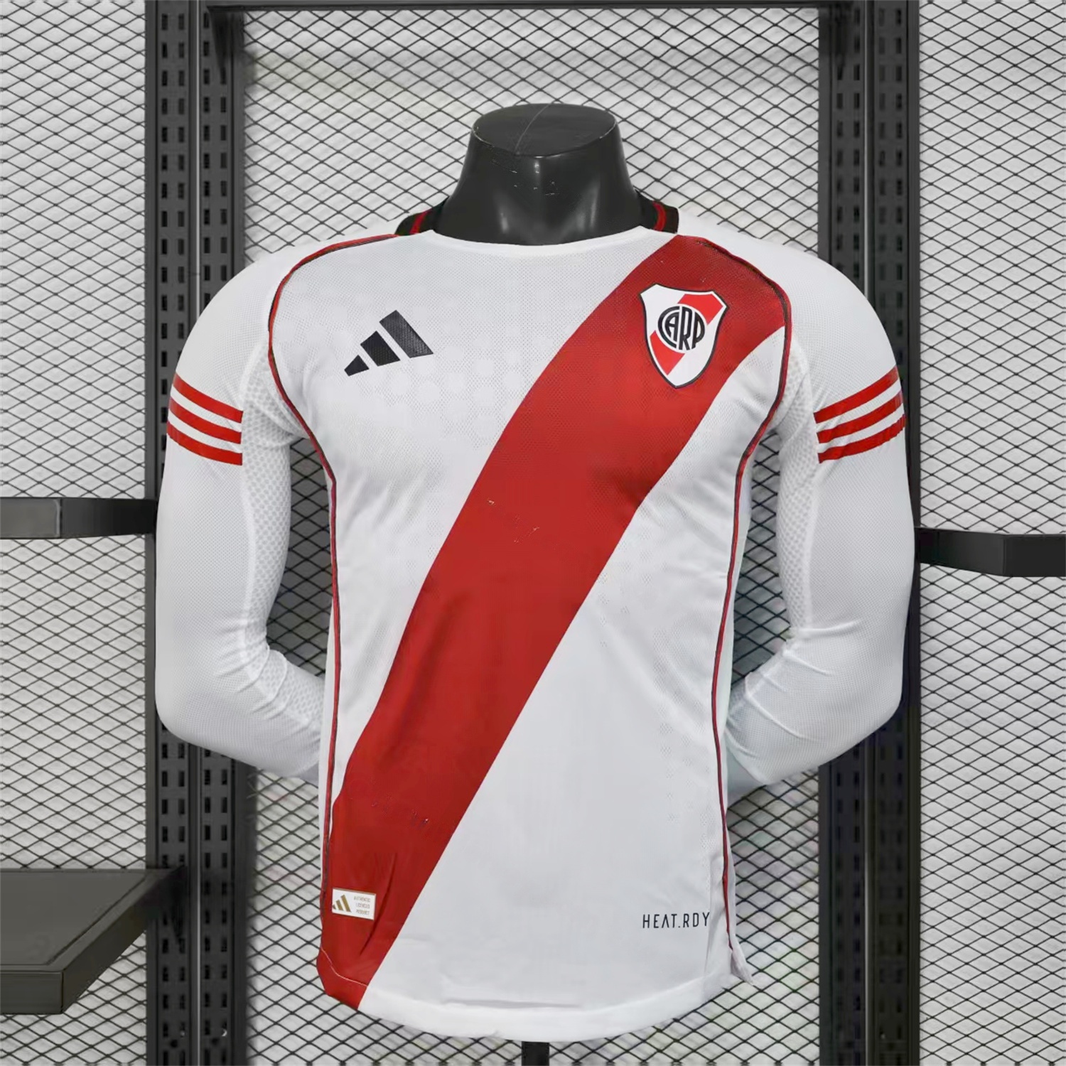 River Plate 25-26 Home Unsponsored Long Sleeves Jersey - Player Version - JerseysGala
