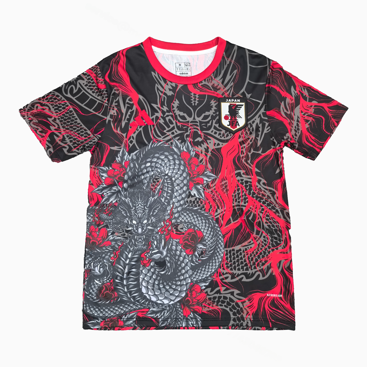 Japan 25-26 Black Dragon Black And Red Jersey - Fans Version - JerseysGala