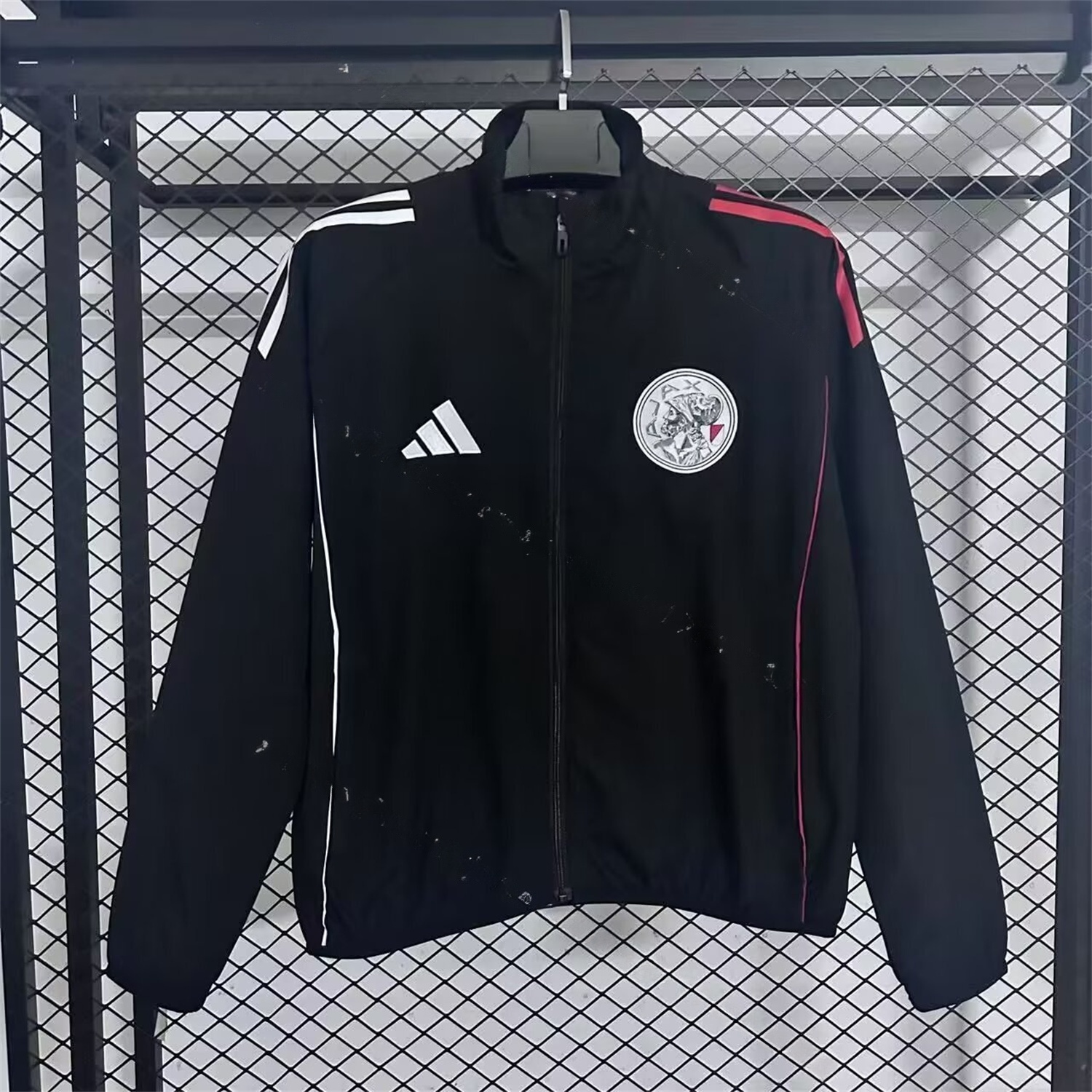 Ajax 25-26 Training Windbreaker Jacket - Black - JerseysGala