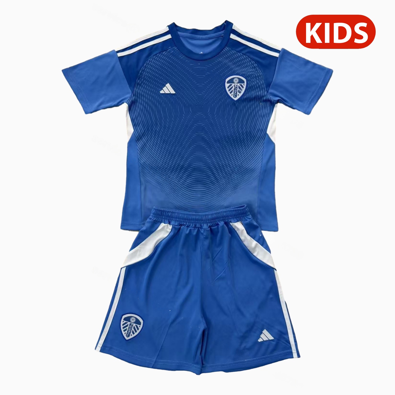 Leeds United 25-26 Blue Goalkeeper Kids Kit - JerseysGala