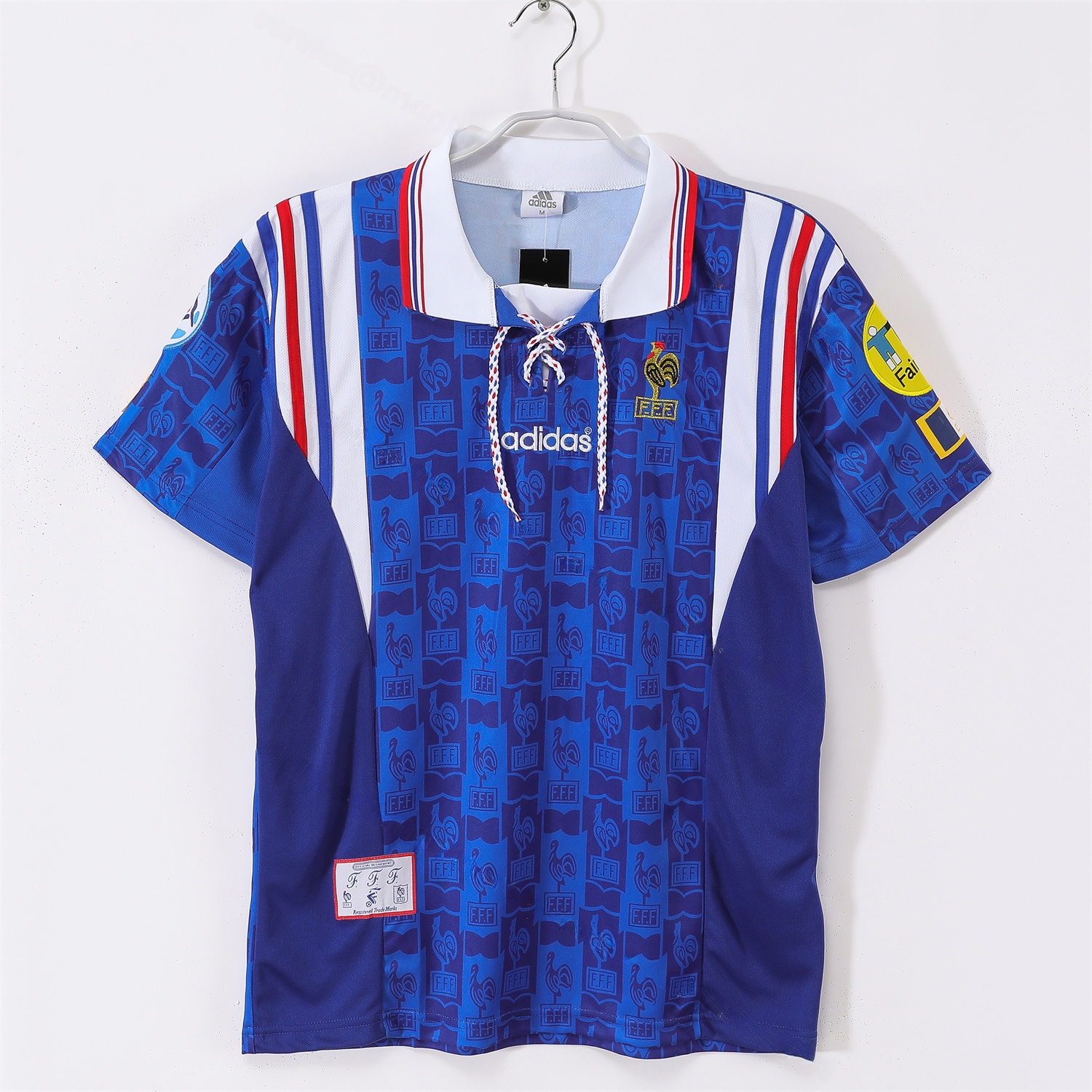 Retro France 1996 Home Jersey - JerseysGala