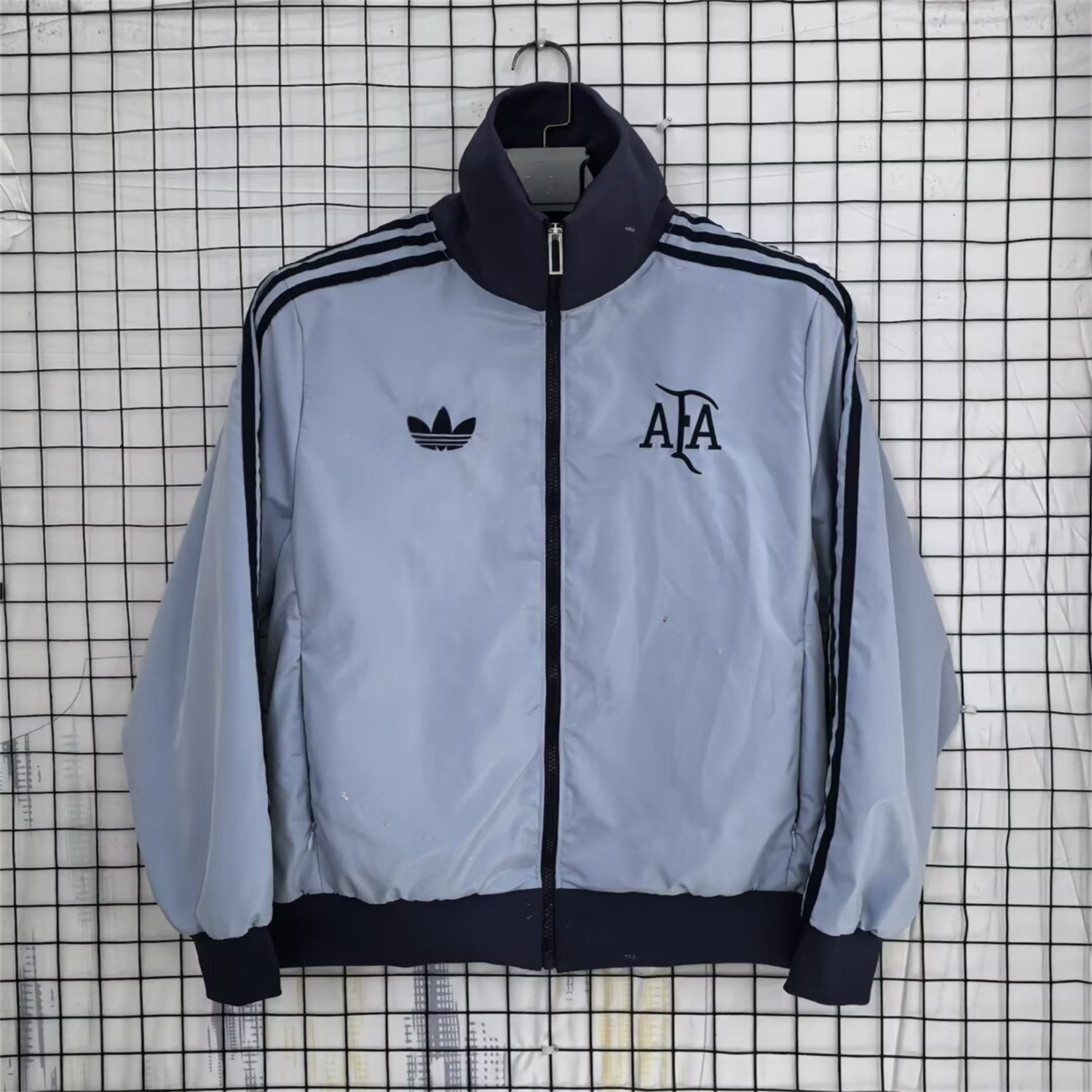 Argentina 25-26 Training Windbreaker Jacket - Grey - JerseysGala