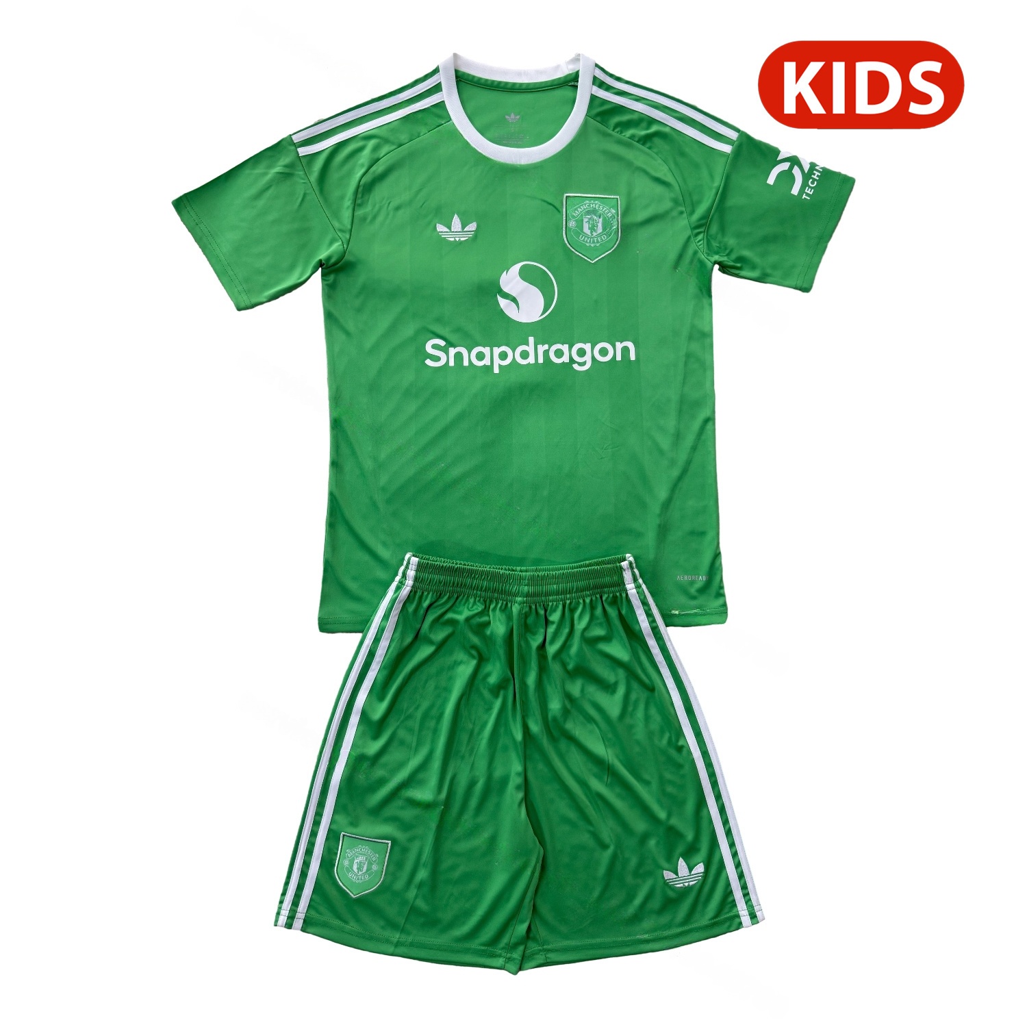 Manchester United 25-26 Green Goalkeeper Kids Kit - JerseysGala
