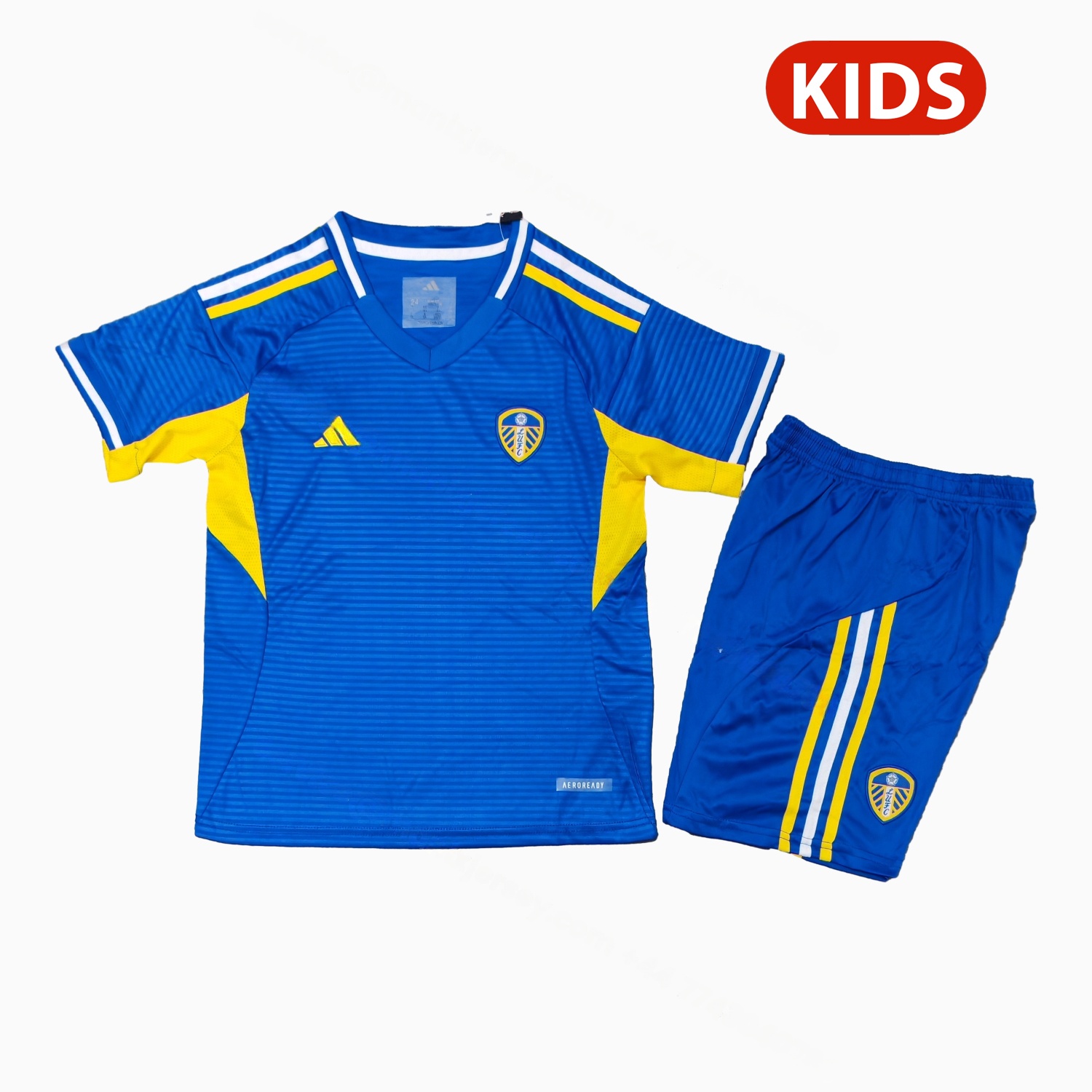 Leeds United 25-26 Away Unsponsored Kids Kit - JerseysGala