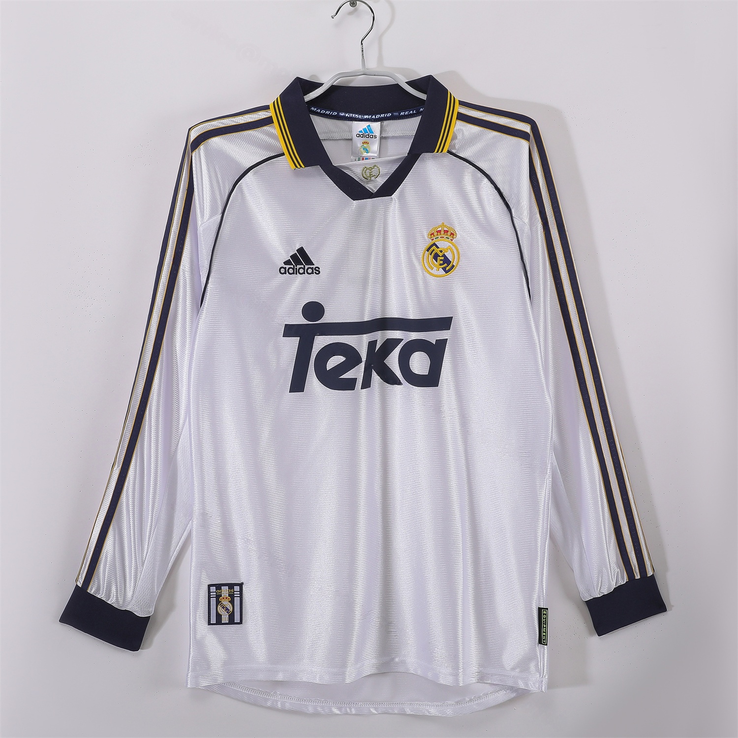 Retro Real Madrid 1998-00 Home Long Sleeves Jersey - JerseysGala