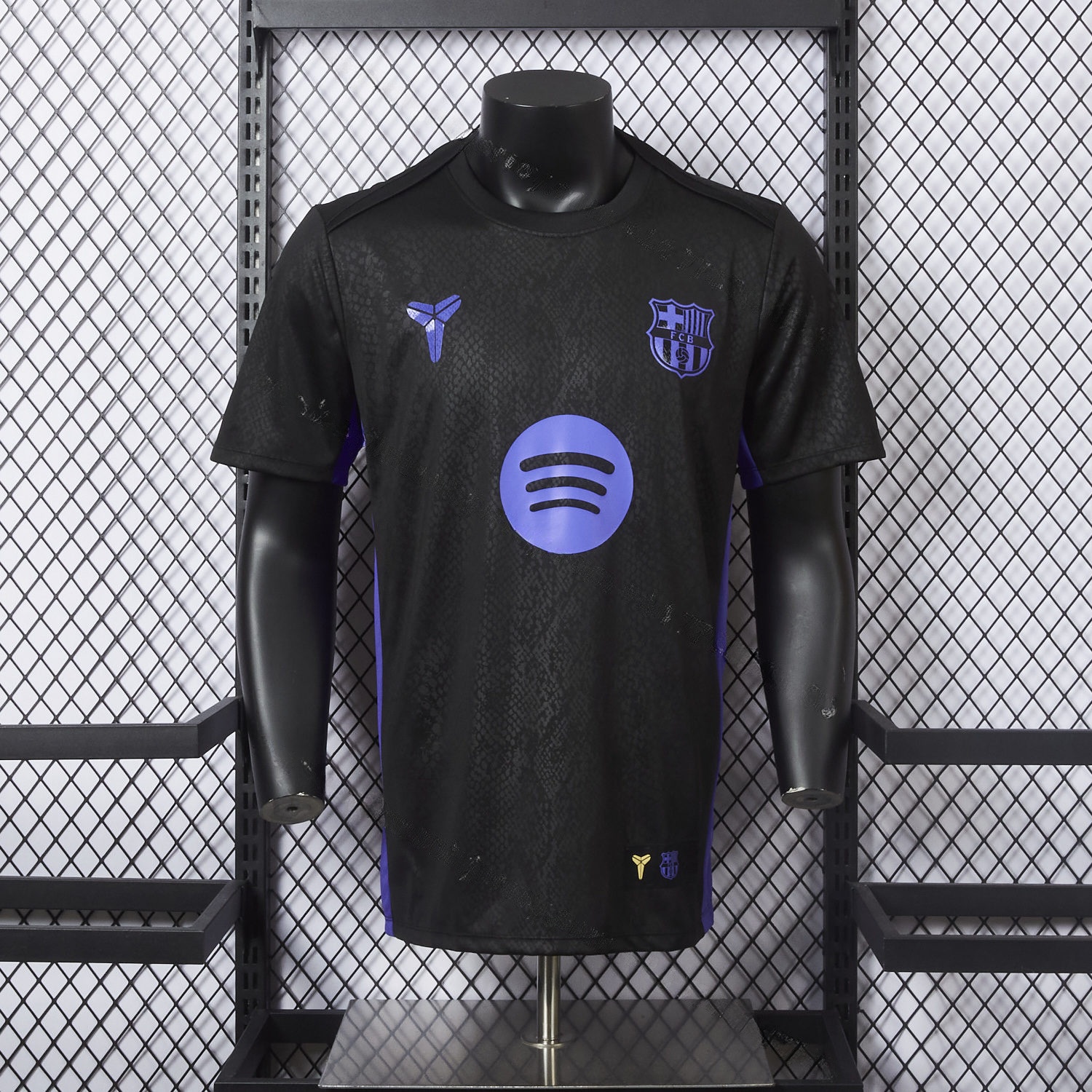 Barcelona X KB 25-26 Black And Purple Special Jersey - Player Version - JerseysGala