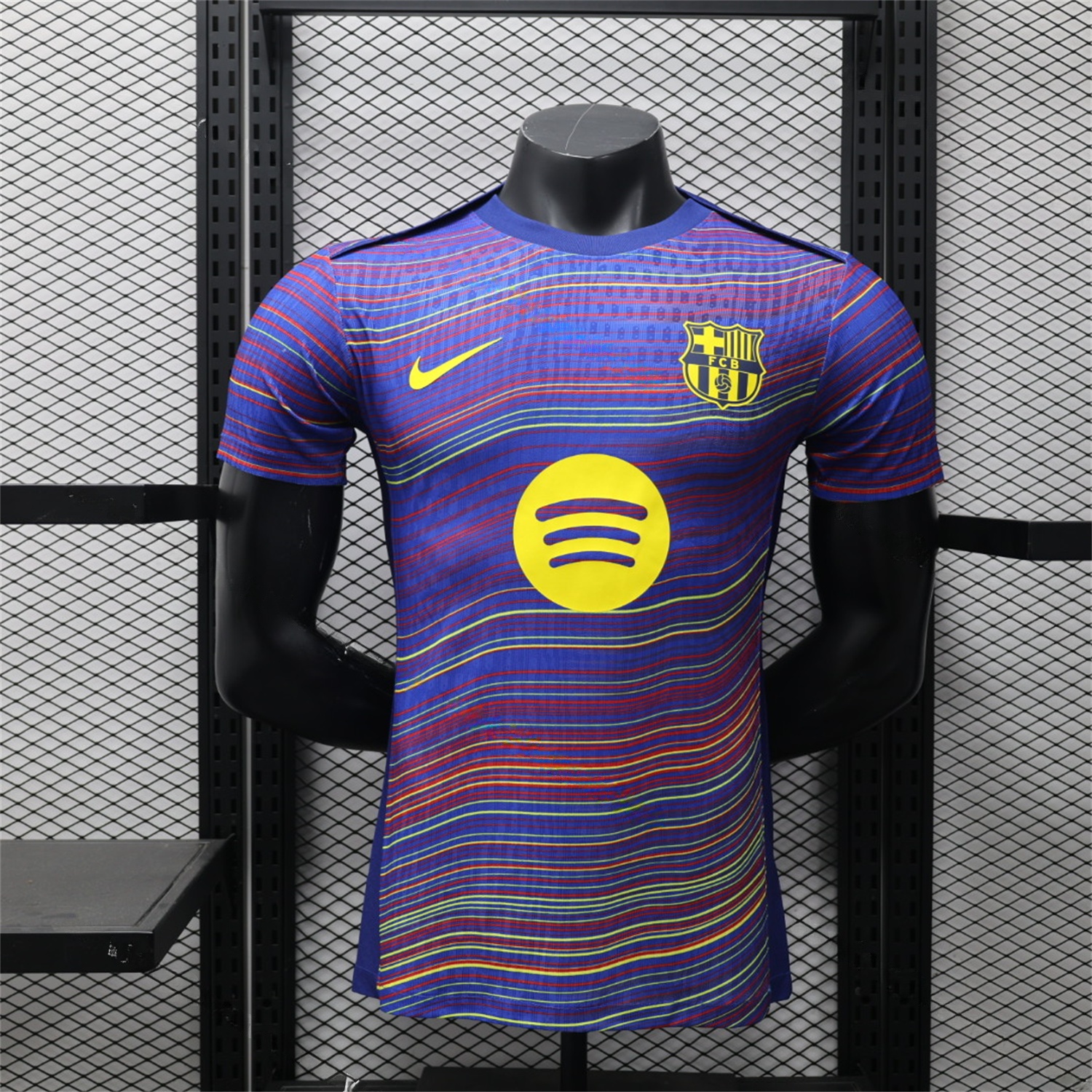 Barcelona 25-26 Purple Camouflage Pre-Match Jersey - Player Version - JerseysGala