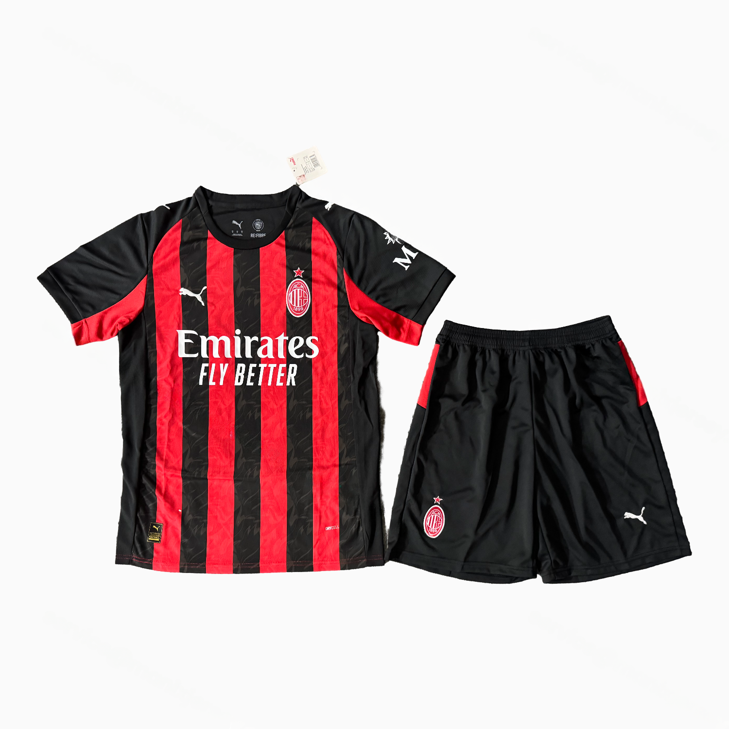 AC Milan 25-26 Home Men's Adult Jersey Set - Fans Version - JerseysGala