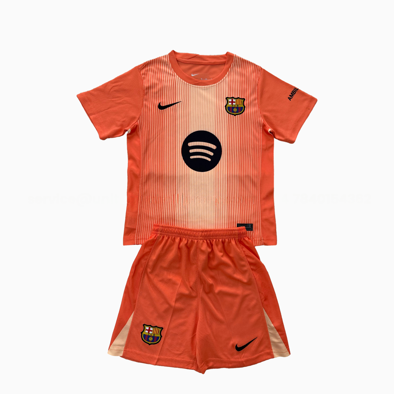 Barcelona 25-26 Orange Goalkeeper Men's Adult Jersey Set - Fans Version - JerseysGala