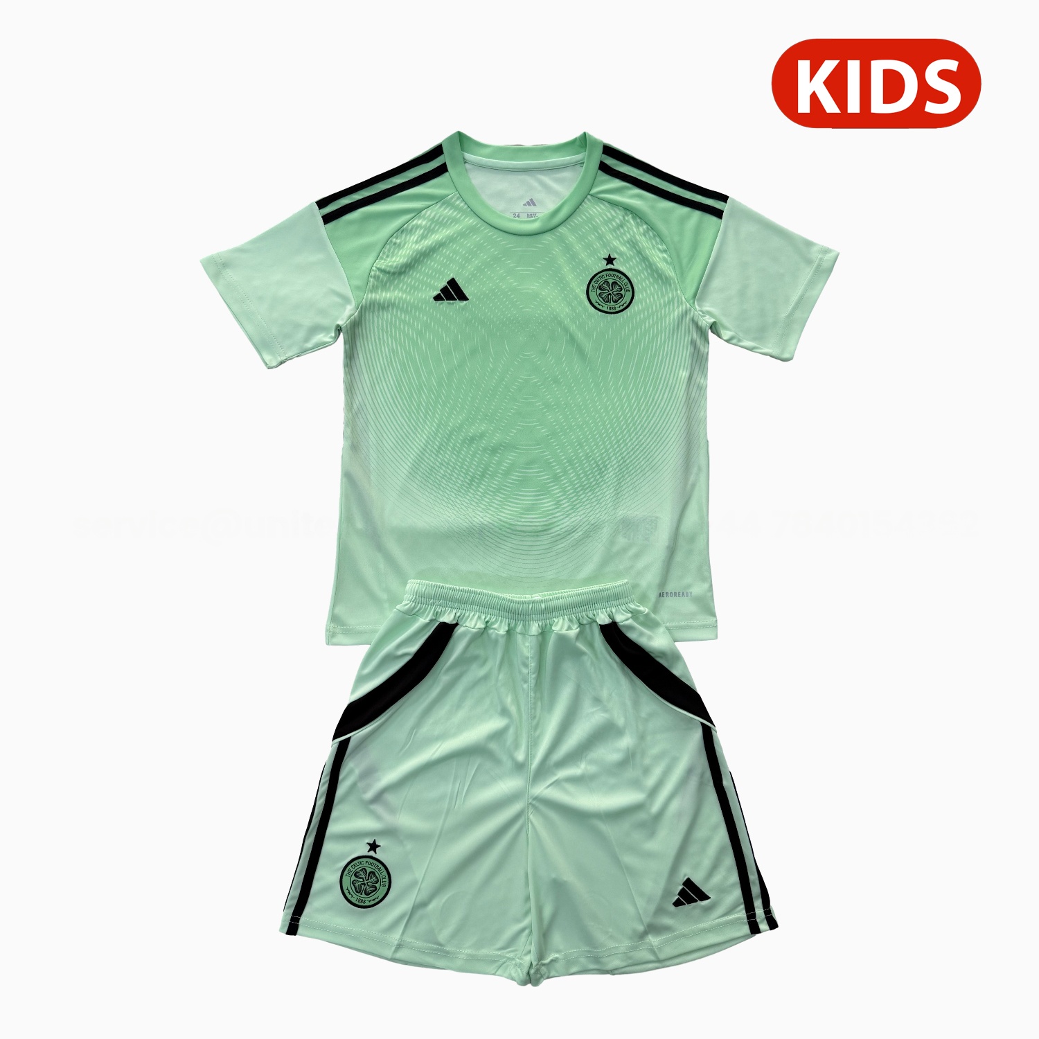 Celtic 25-26 Green Goalkeeper Kids Kit - JerseysGala