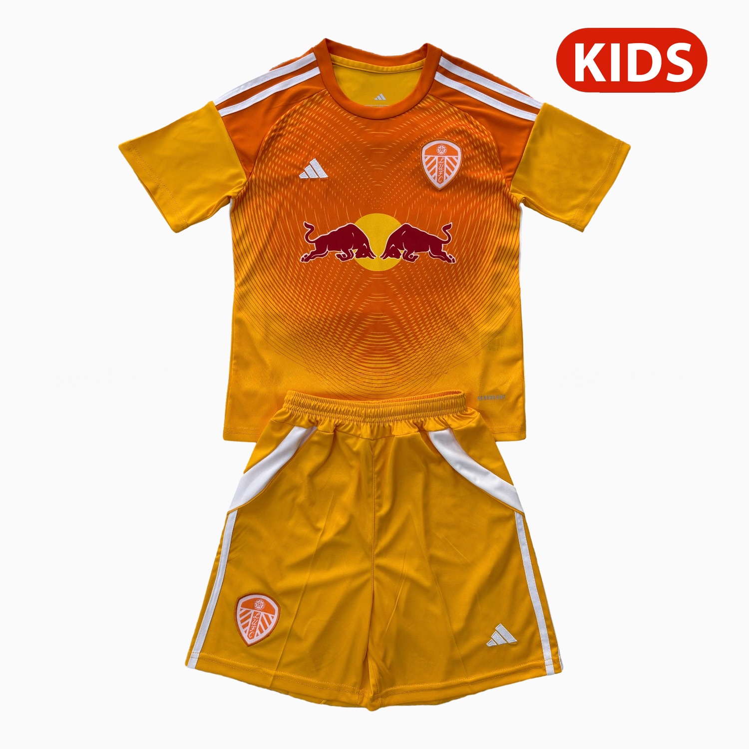 Leeds United 25-26 Orange Goalkeeper Kids Kit - JerseysGala