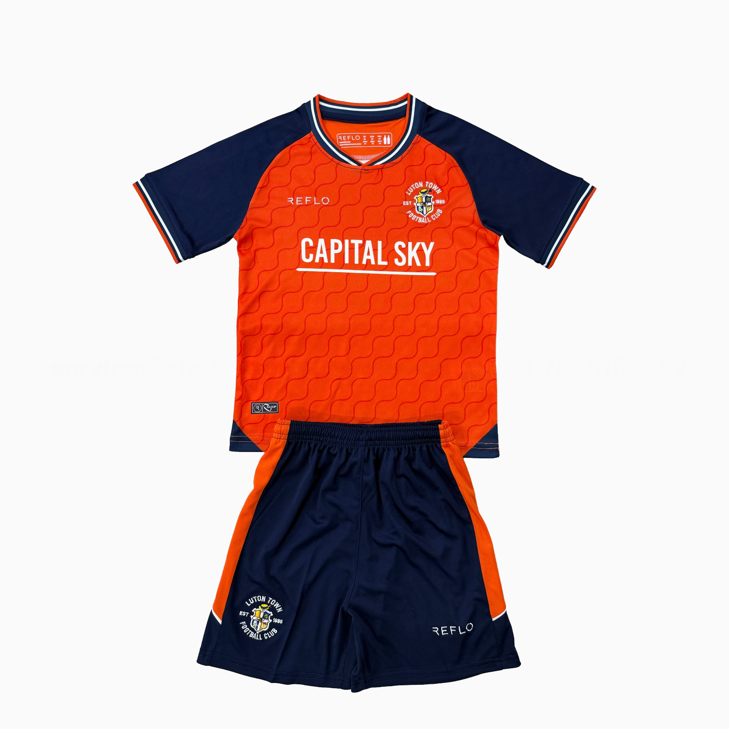 Luton Town 25-26 Home Men's Adult Jersey Set - Fans Version - JerseysGala