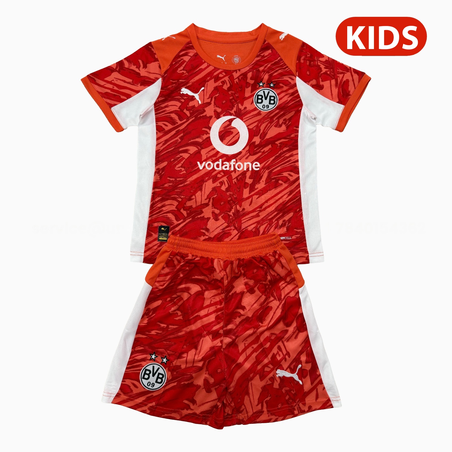Dortmund 25-26 Orange Goalkeeper Kids Kit - JerseysGala