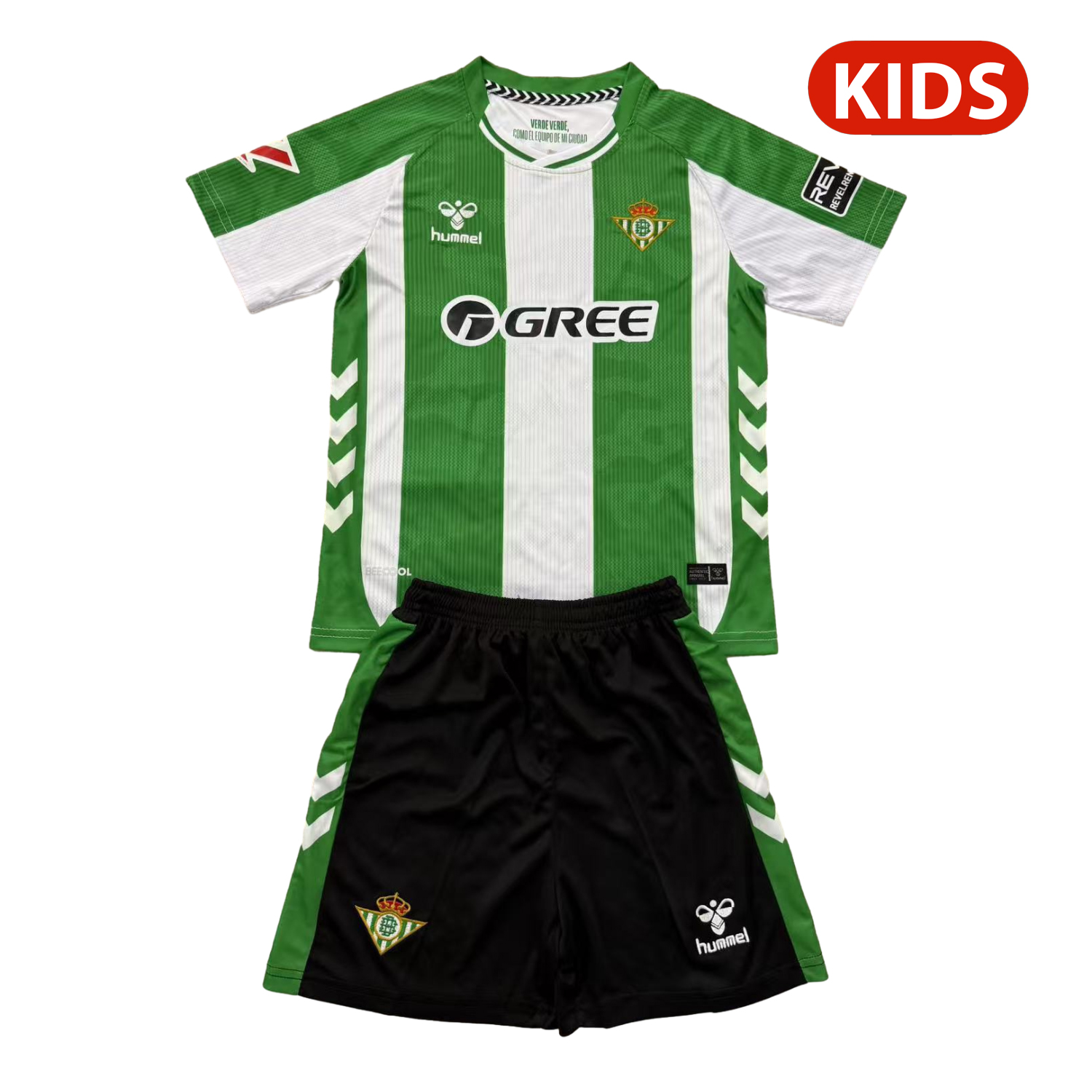Real Betis 25-26 Home Kids Kit - JerseysGala