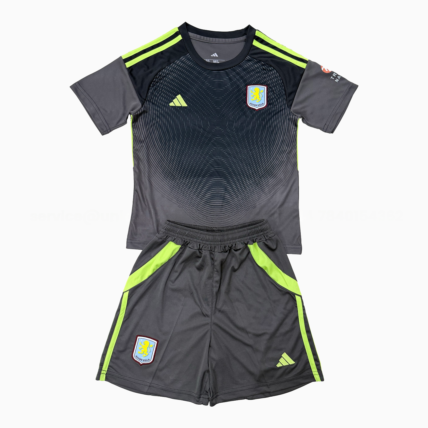 Aston Villa 25-26 Black Goalkeeper Men's Adult Jersey Set - Fans Version - JerseysGala