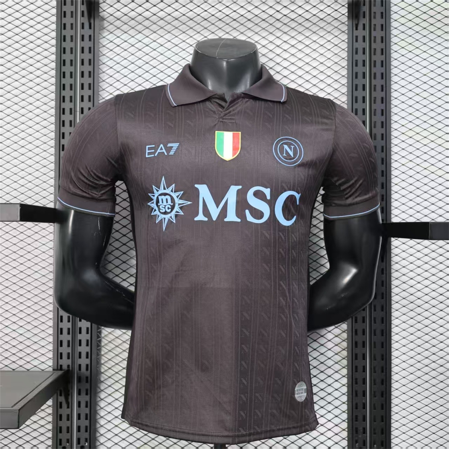 Napoli 25-26 Third Black Jersey - Player Version - JerseysGala
