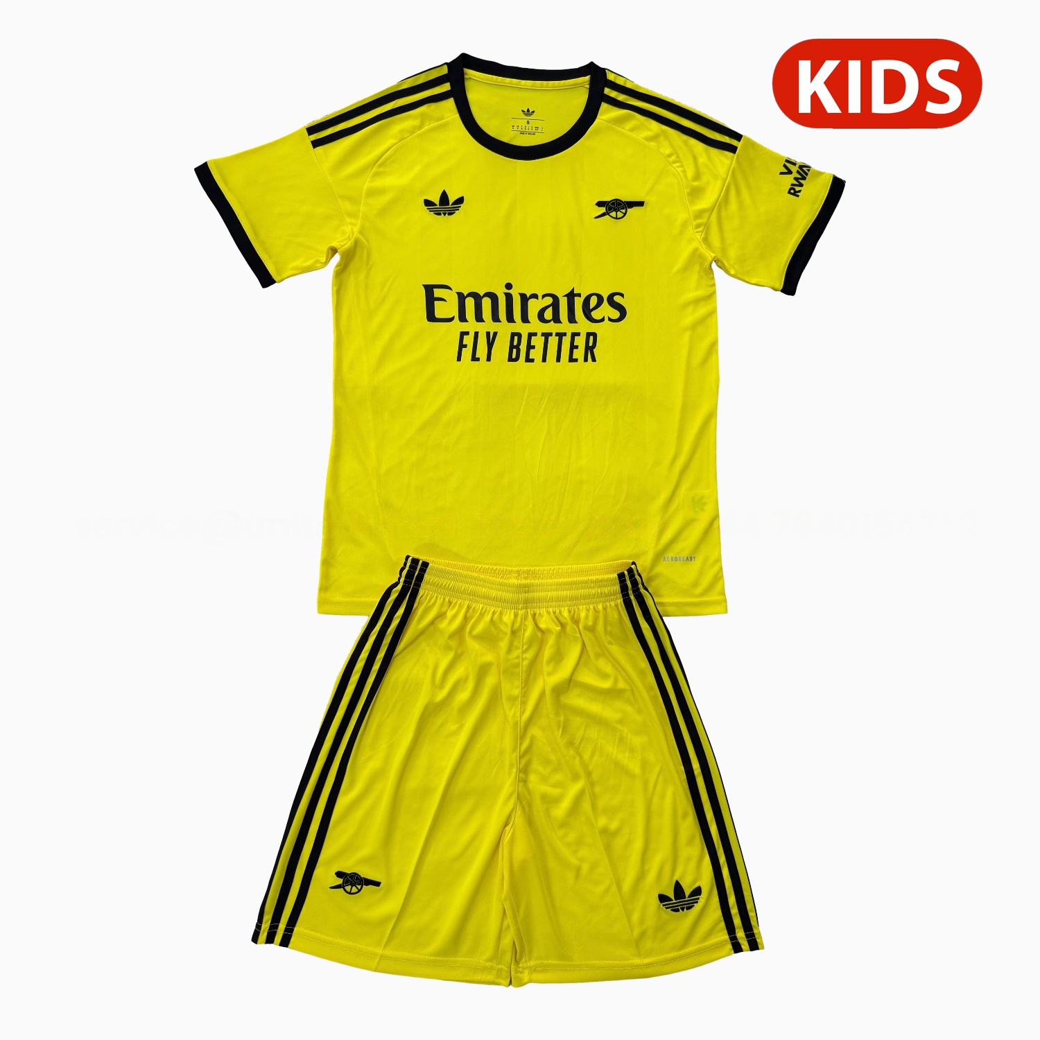 Arsenal 25-26 Yellow Goalkeeper Kids Kit - JerseysGala
