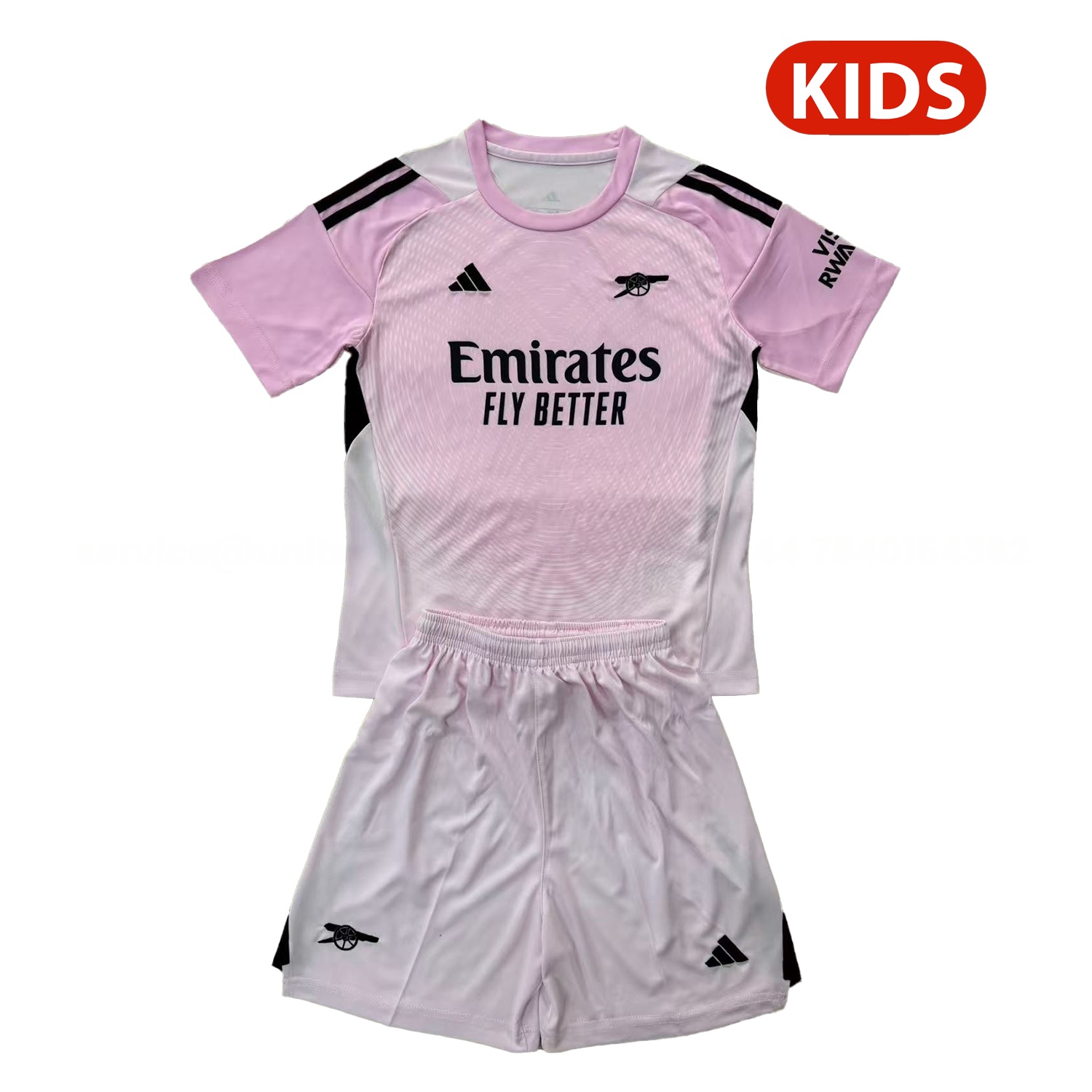 Arsenal 25-26 Light Pink Goalkeeper Kids Kit - JerseysGala