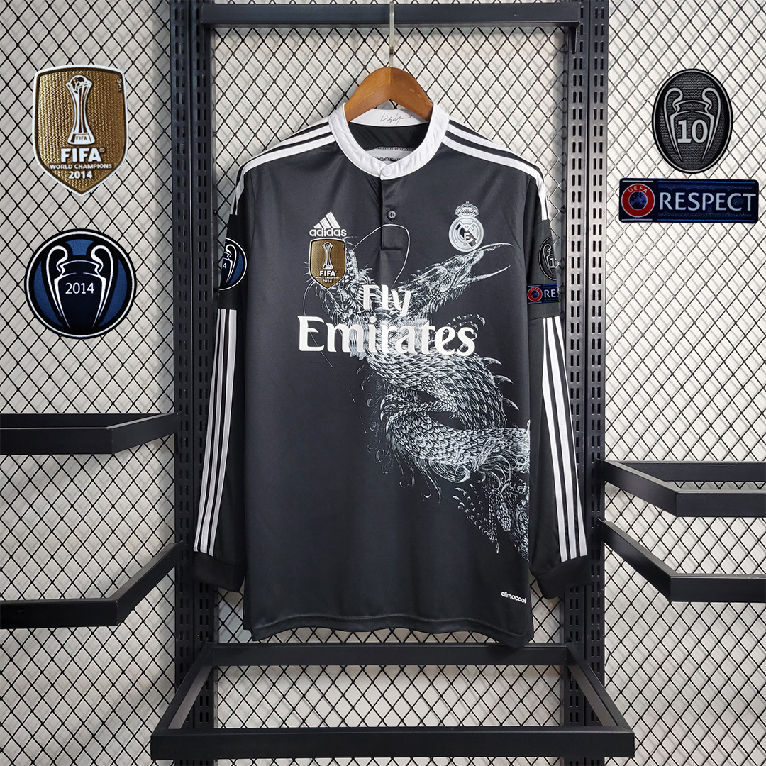 Retro Real Madrid 14-15 Third Long Sleeve Jersey - JerseysGala