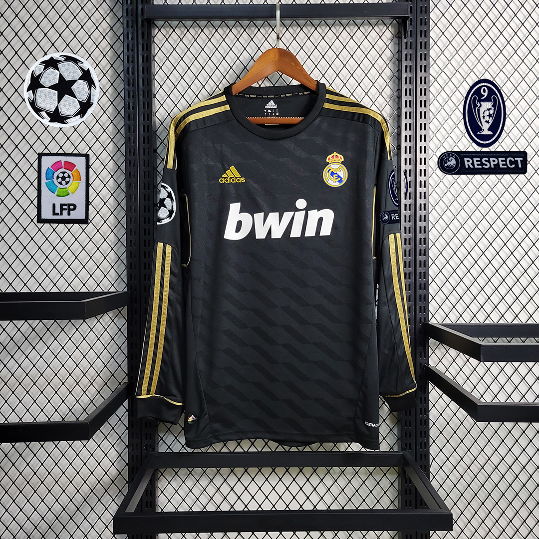 Retro Real Madrid 11-12 Away Long Sleeve Jersey - JerseysGala