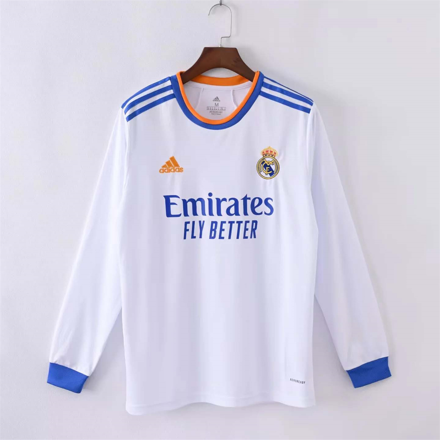 Retro Real Madrid 21-22 Home Long Sleeve Jersey - JerseysGala