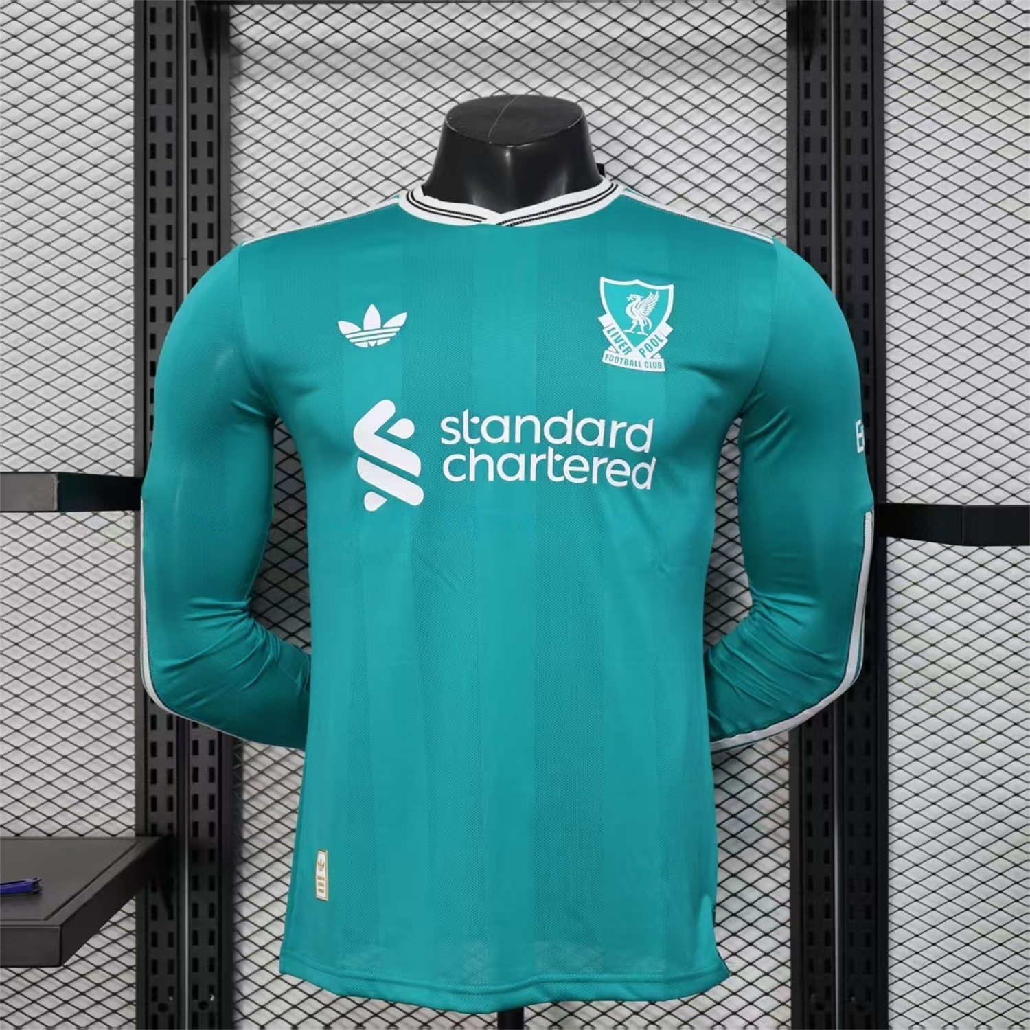 Liver.pool 25-26 Third Green Long Sleeves Jersey - Player Version - JerseysGala