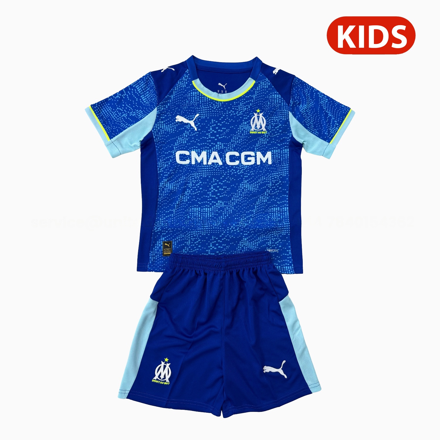 Marseille 25-26 Third Kids Kit - JerseysGala