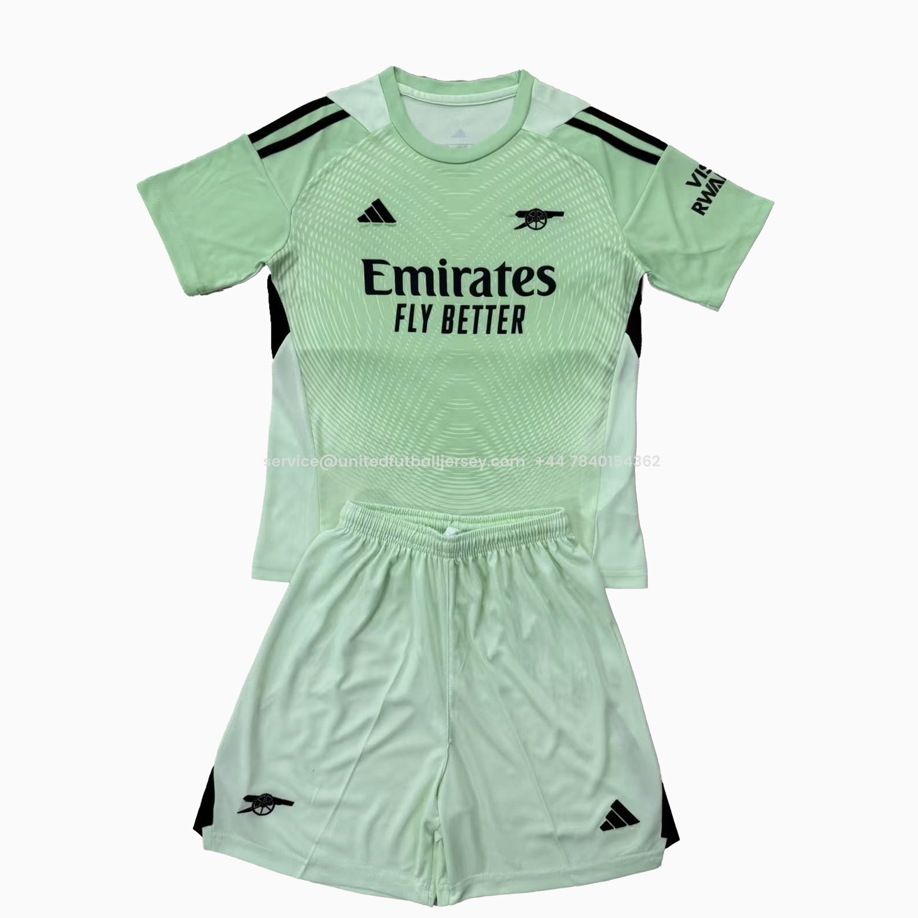 Arsenal 25-26 Light Green Goalkeeper Men's Adult Jersey Set - Fans Version - JerseysGala