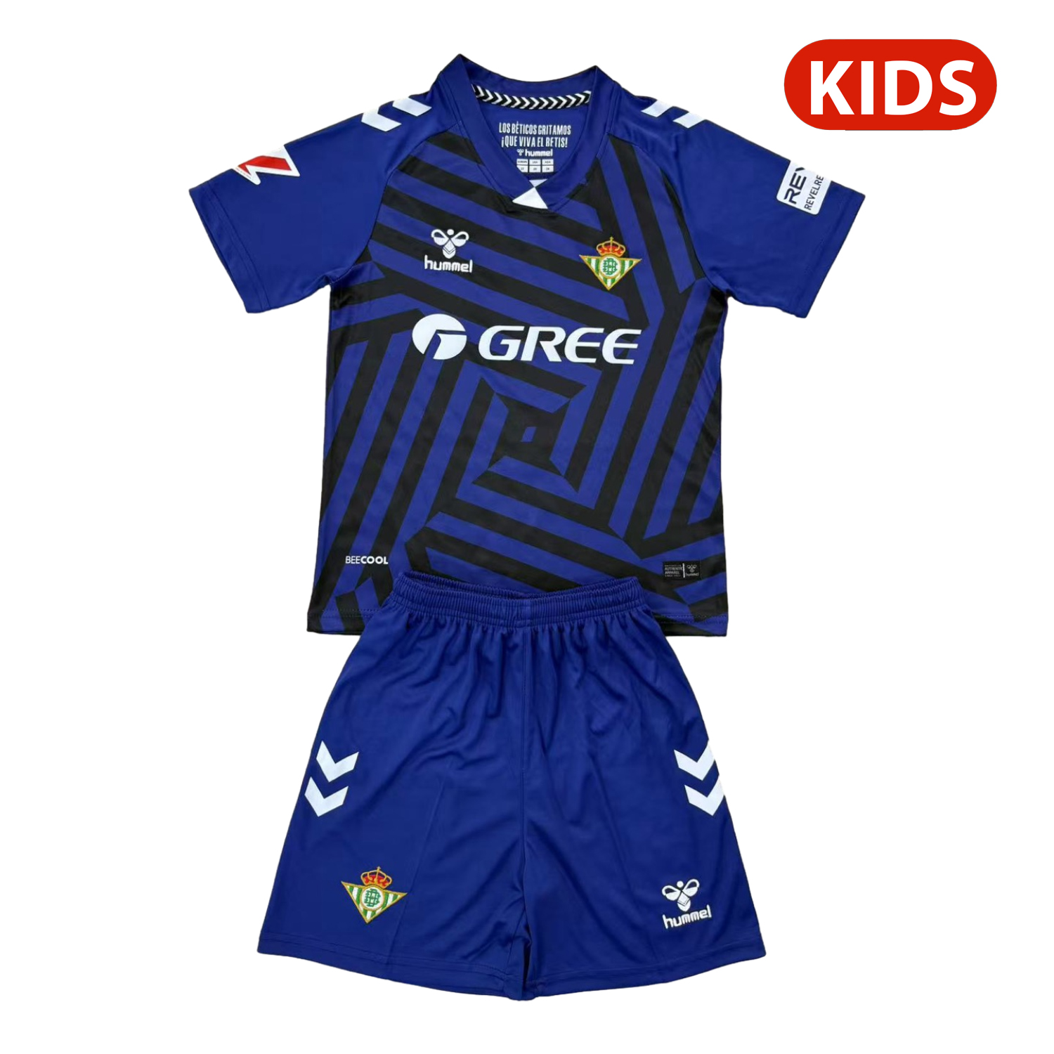 Real Betis 25-26 Blue Goalkeeper Kids Kit - JerseysGala
