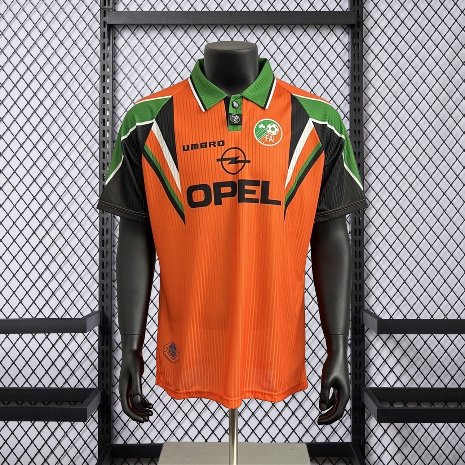 Retro Ireland 1996-97 Away Orange Jersey - JerseysGala