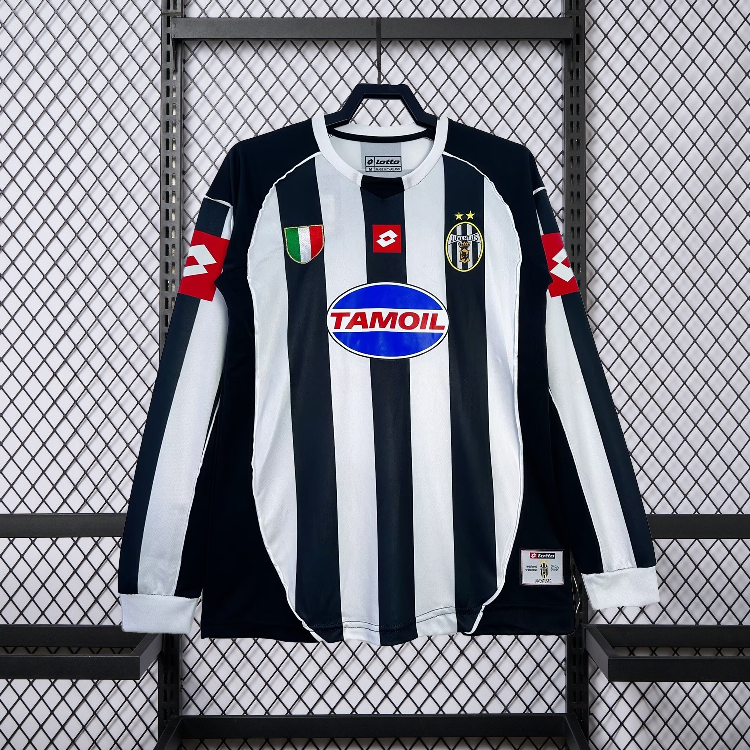 Retro Juventus 2002-03 European Home Long Sleeves Jersey - JerseysGala