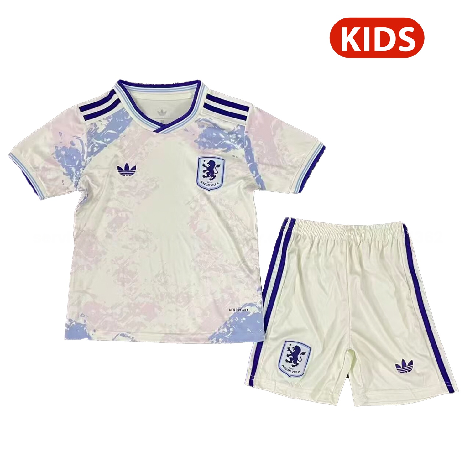 Aston Villa 25-26 Third Unsponsored Kids Kit - JerseysGala