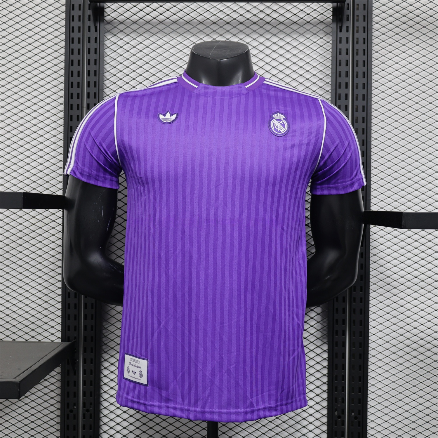 Real Madrid 25-26 Icon Range Trefoil Purple Travel Jersey - Player Version - JerseysGala