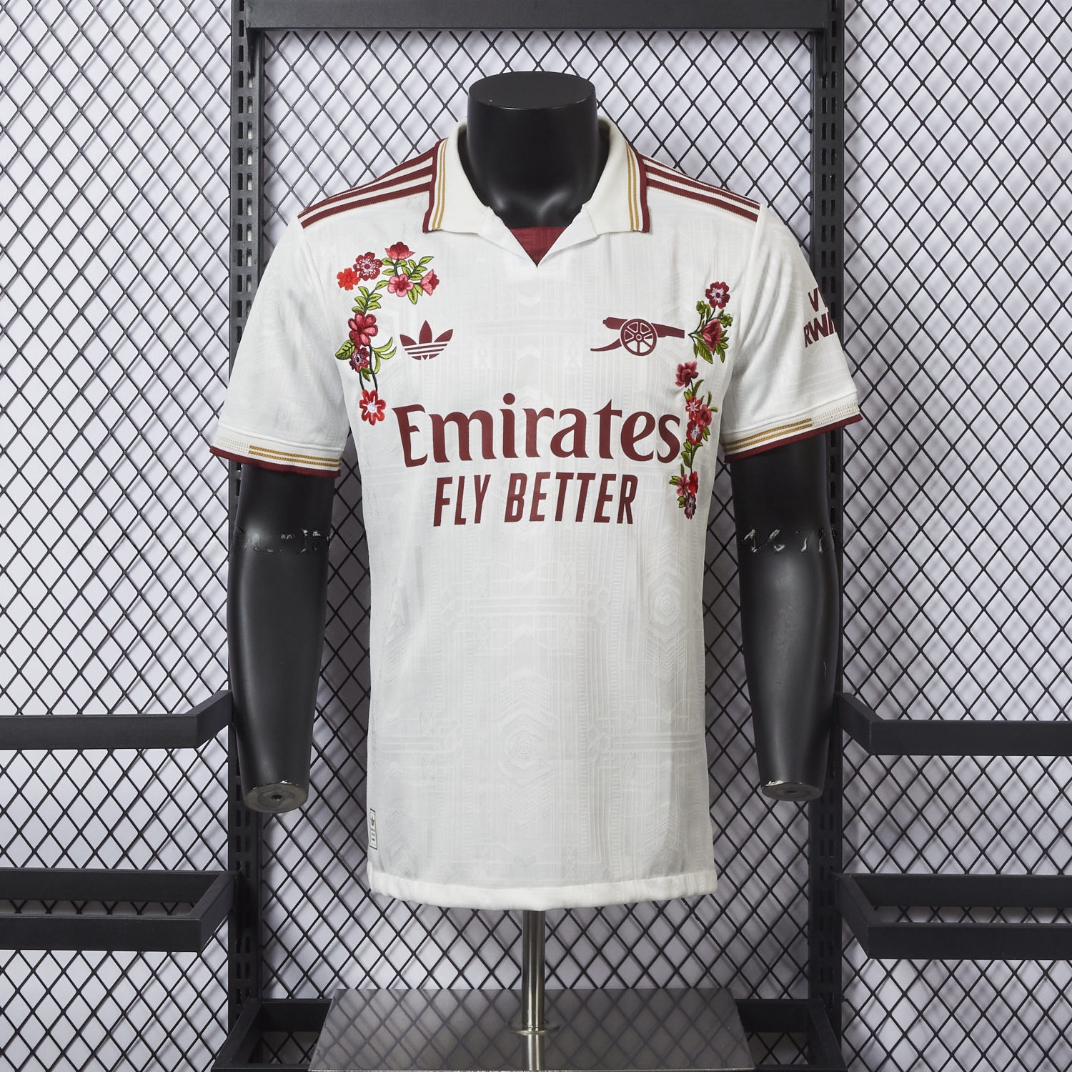 【Embroidered Flower Version】Arsenal 25-26 Third White Jersey - Player Version - JerseysGala