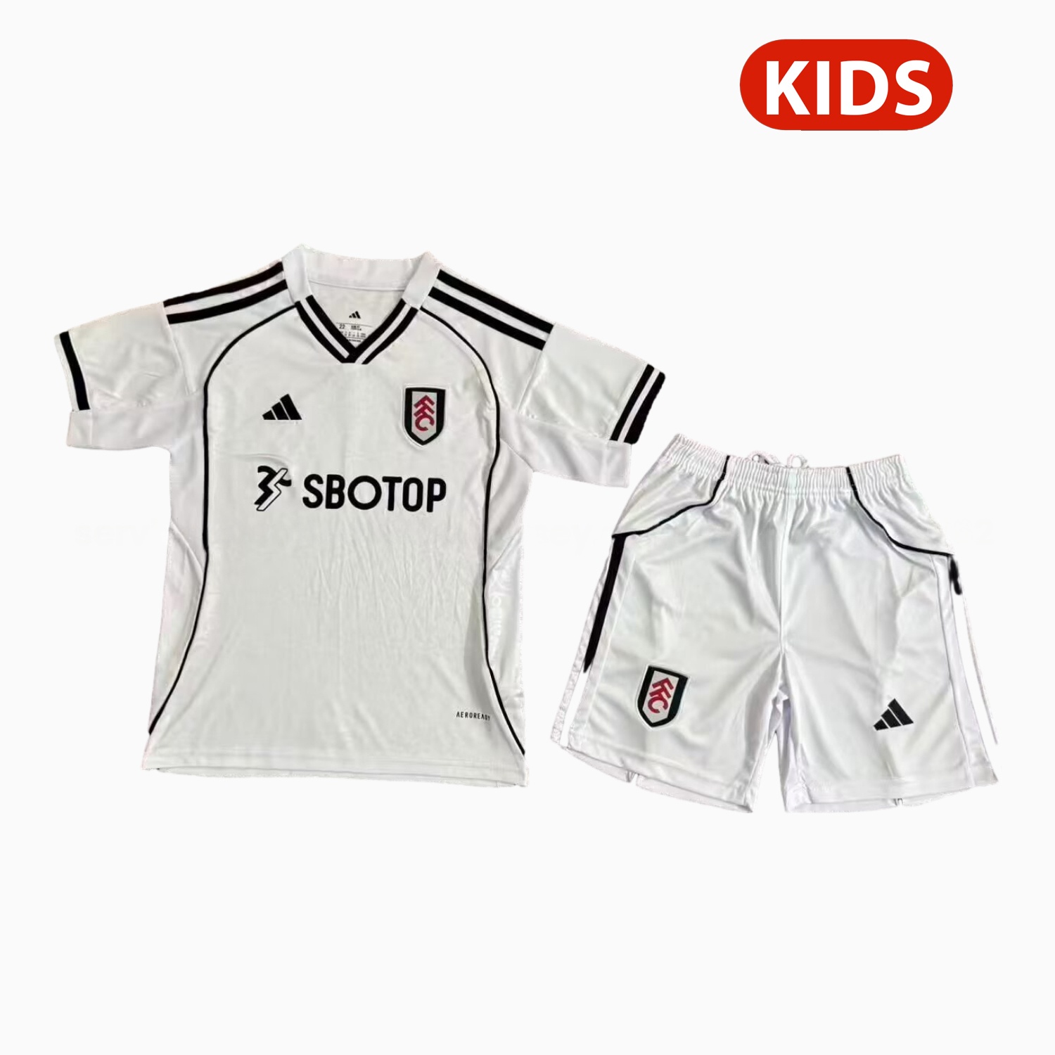 Fulham 25-26 Home Kids Kit - JerseysGala