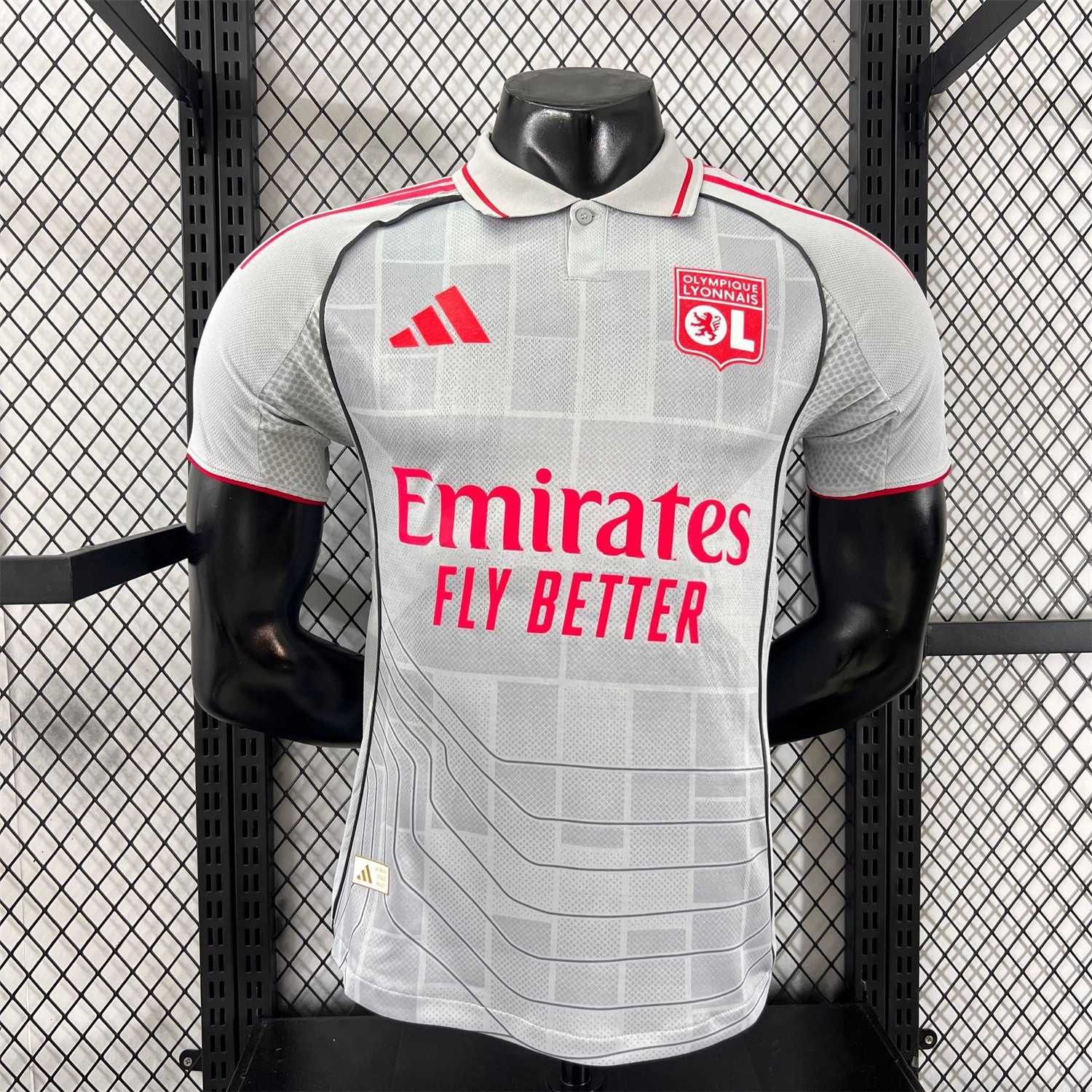 Olympique Lyonnais Lyon 25-26 Third Grey Jersey - Player Version - JerseysGala