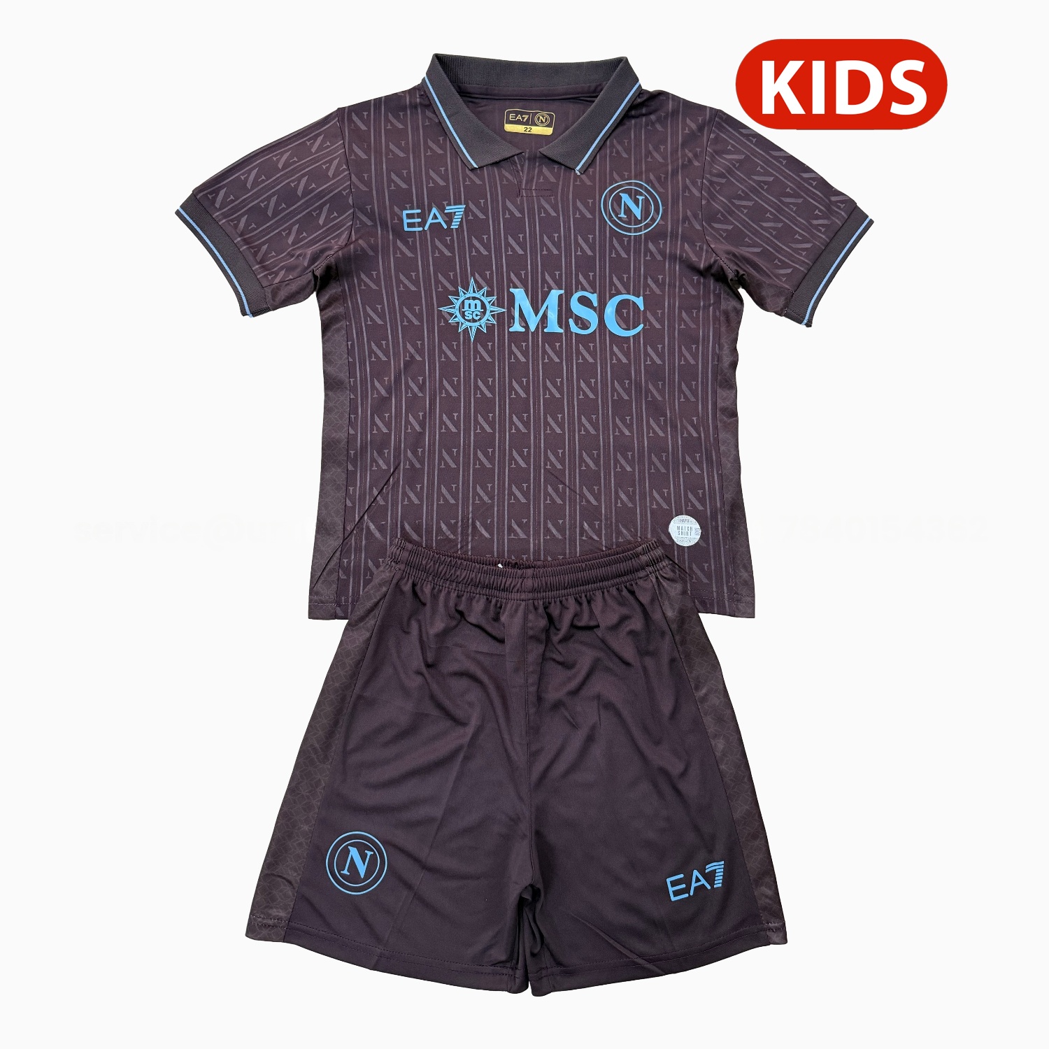 Napoli 25-26 Third Kids Kit - JerseysGala