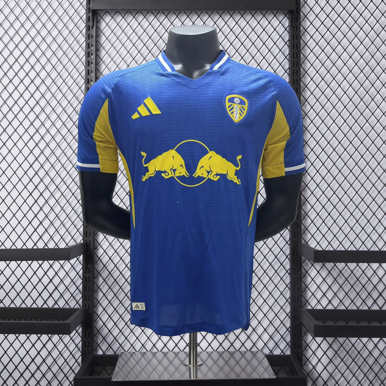 Leeds United 25-26 Away Blue Jersey - Player Version - JerseysGala