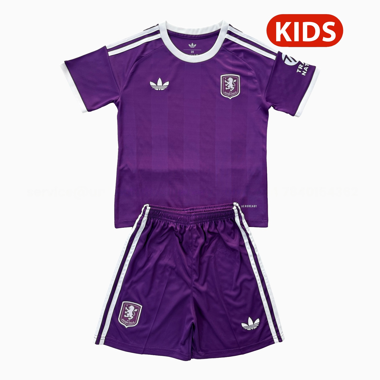 Aston Villa 25-26 Purple Goalkeeper Kids Kit - JerseysGala