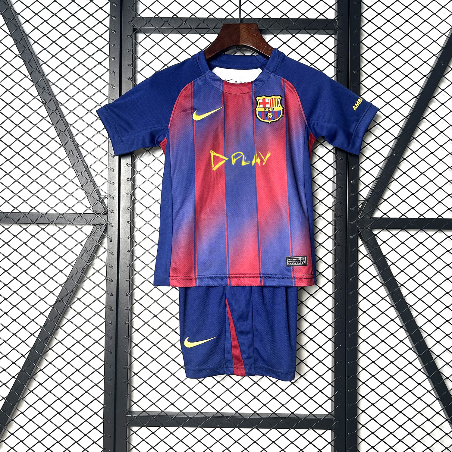 Barcelona 25-26 Ed Sheeran Home Special Kids Kit - Fans Version - JerseysGala