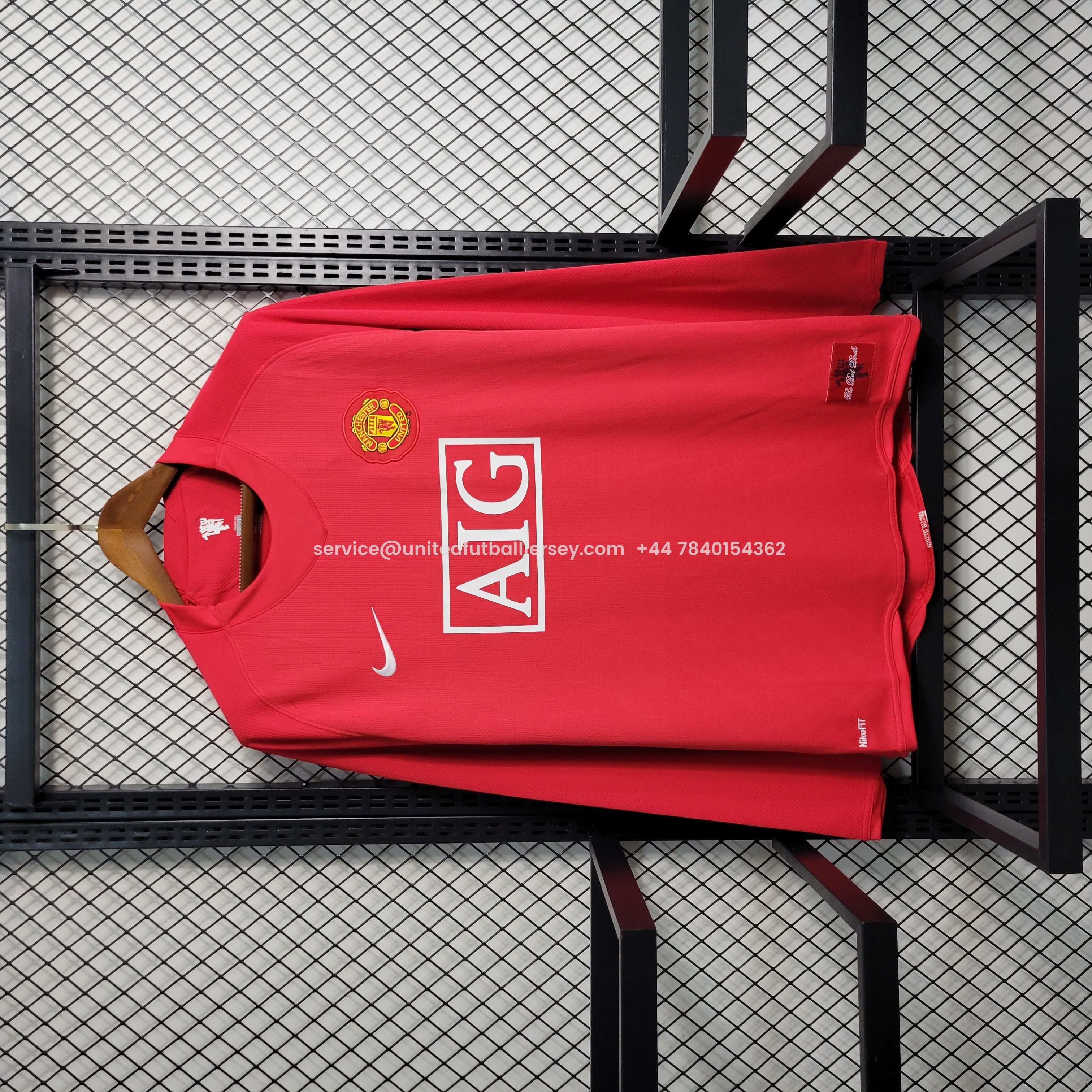 Retro Manchester United 08-09 Home Long Sleeve Jersey - JerseysGala