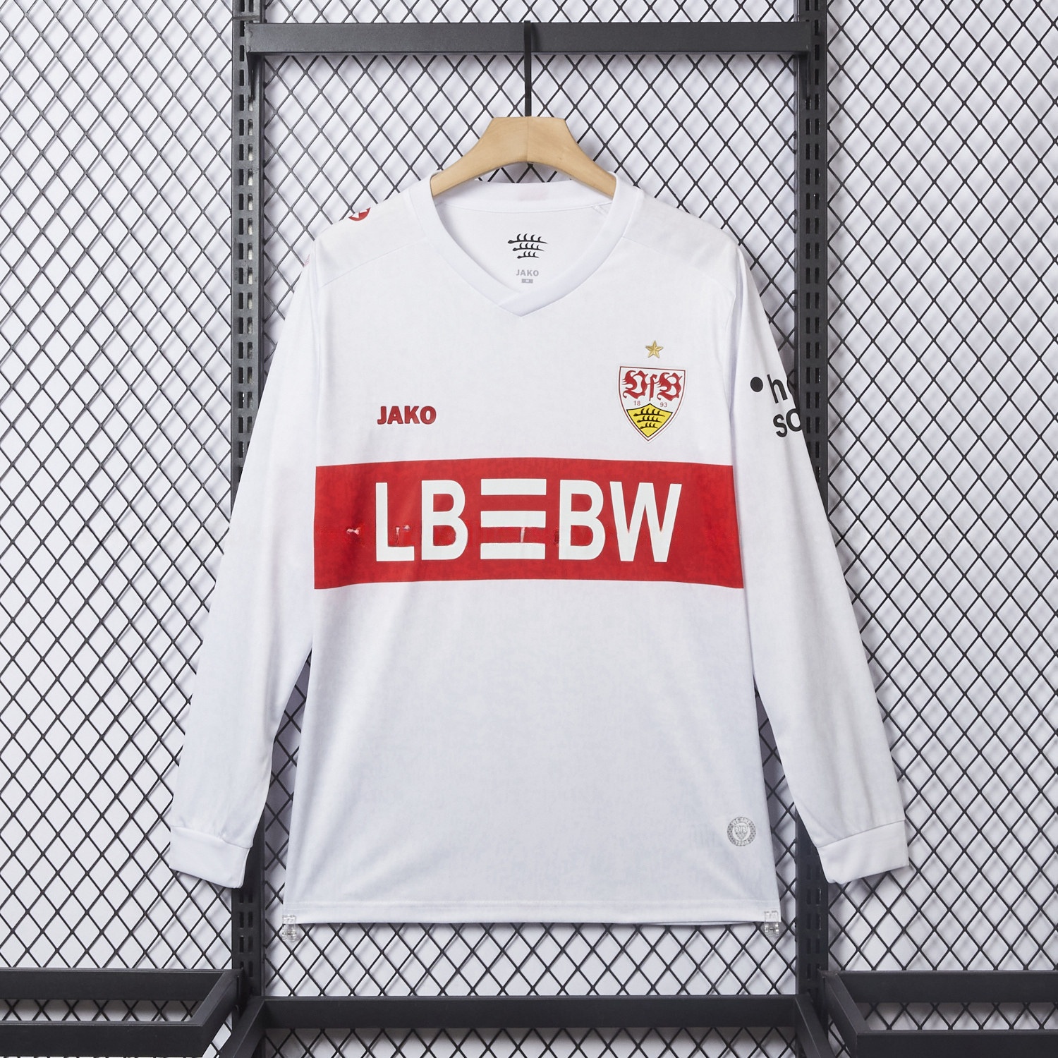 VfB Stuttgart 25-26 European Home Long Sleeves Jersey - Fans Version - JerseysGala